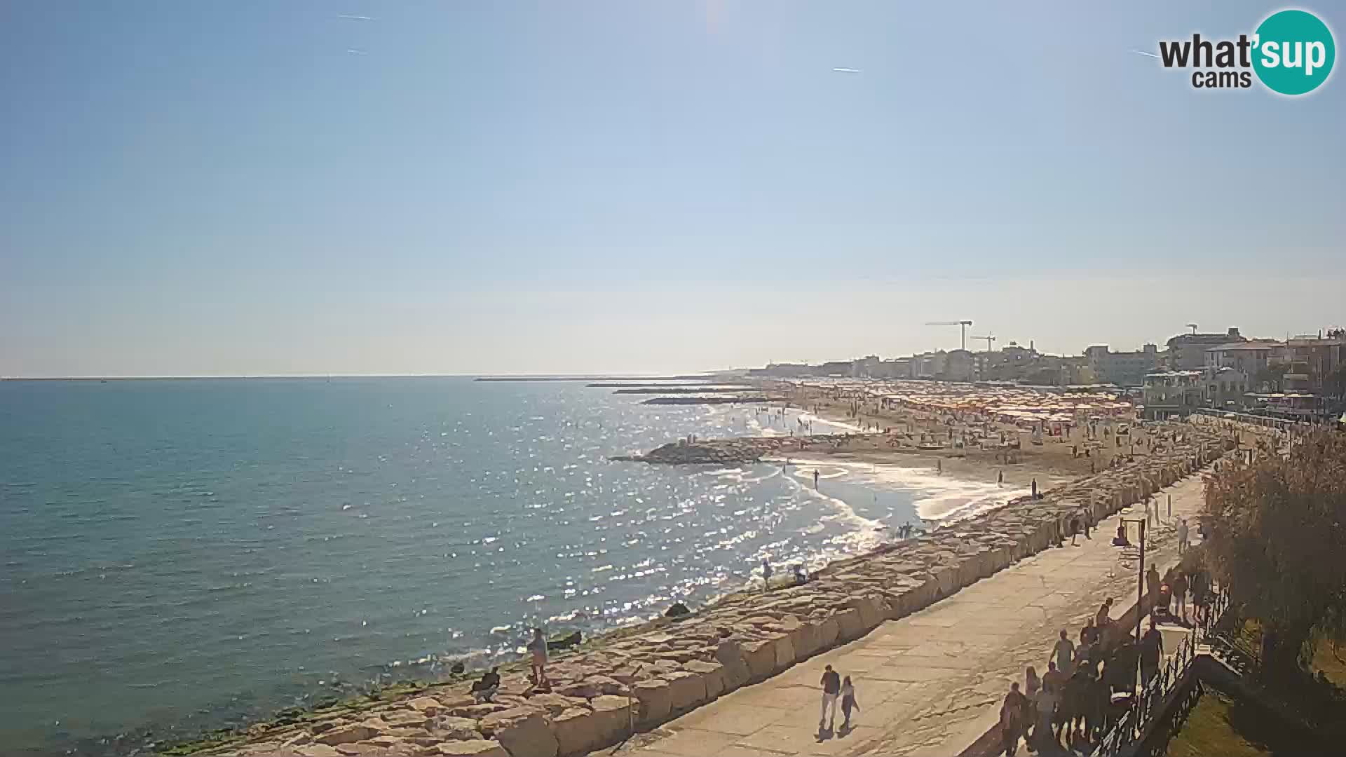 Webcam Caorle Ponente – Vue depuis les Marinai di Caorle