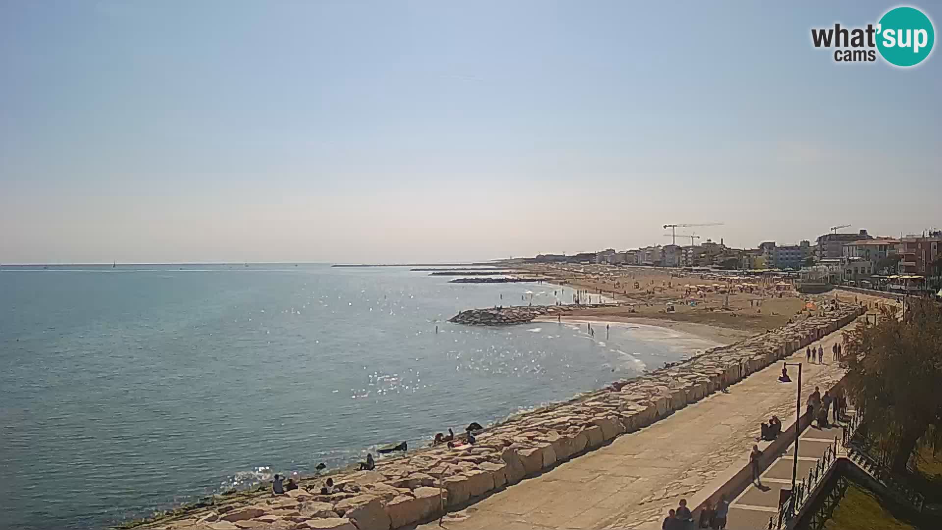 Webcam Caorle Ponente – Vue depuis les Marinai di Caorle