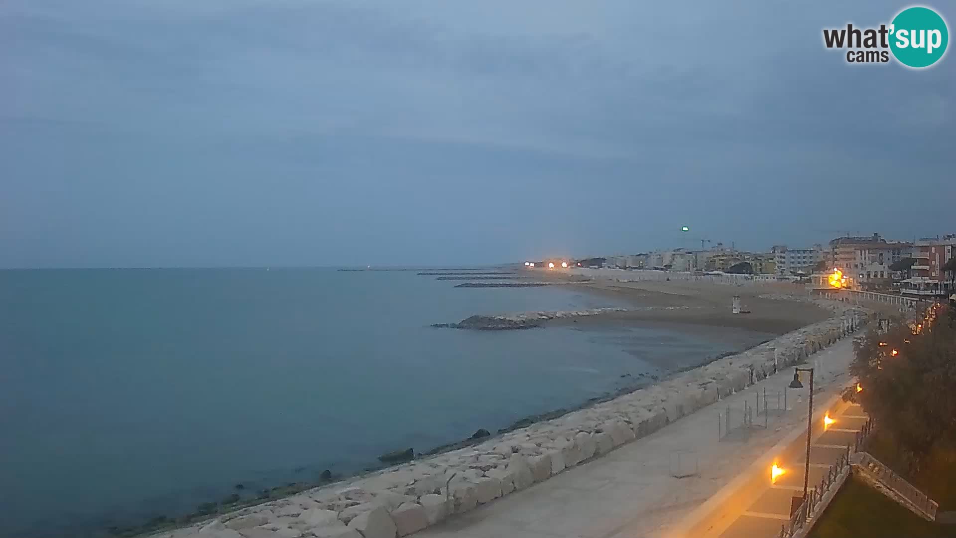 Webcam Caorle Ponente – Blick von Marinai di Caorle