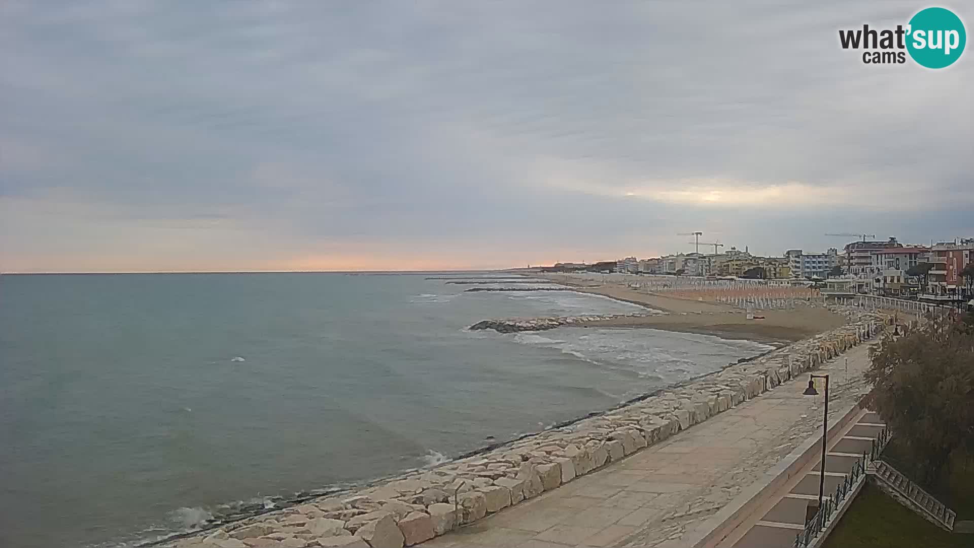 Webcam Caorle Ponente – Blick von Marinai di Caorle