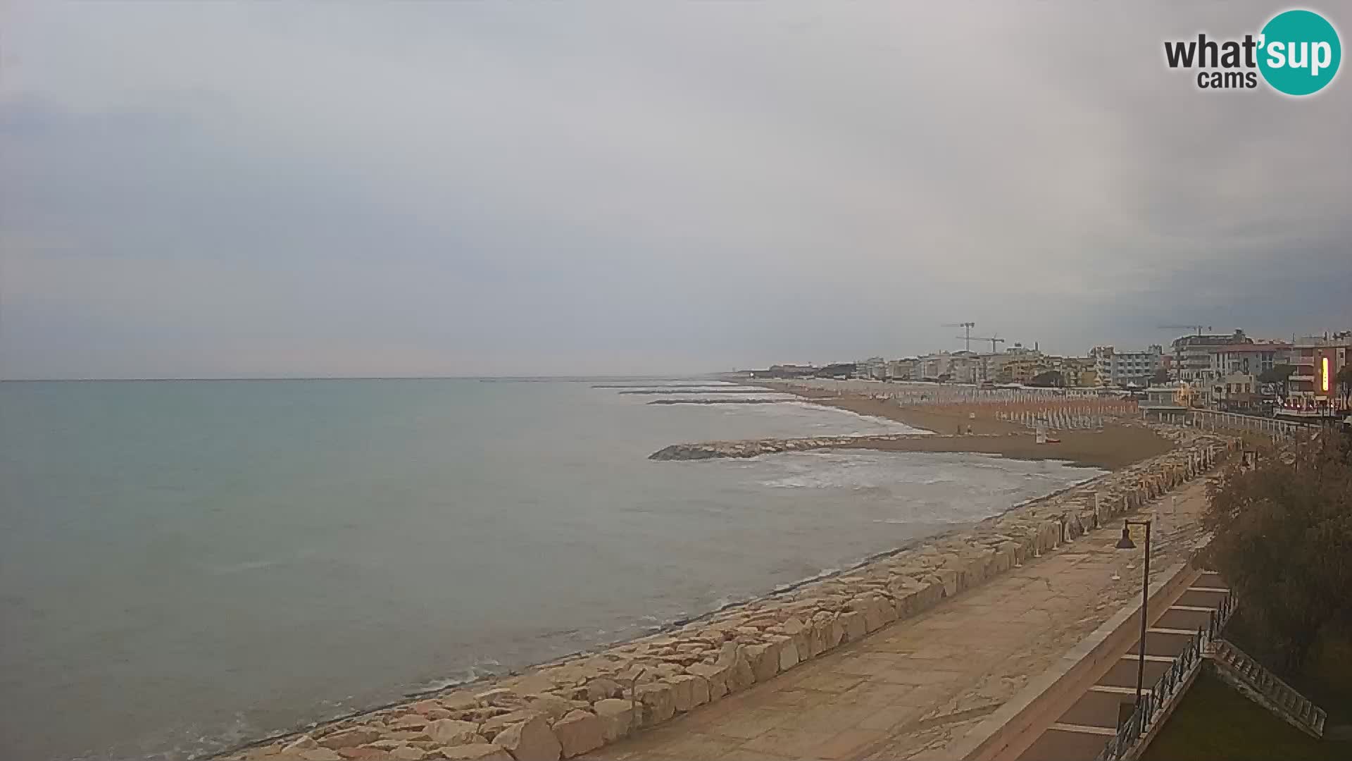 Webcam Caorle Ponente – Blick von Marinai di Caorle