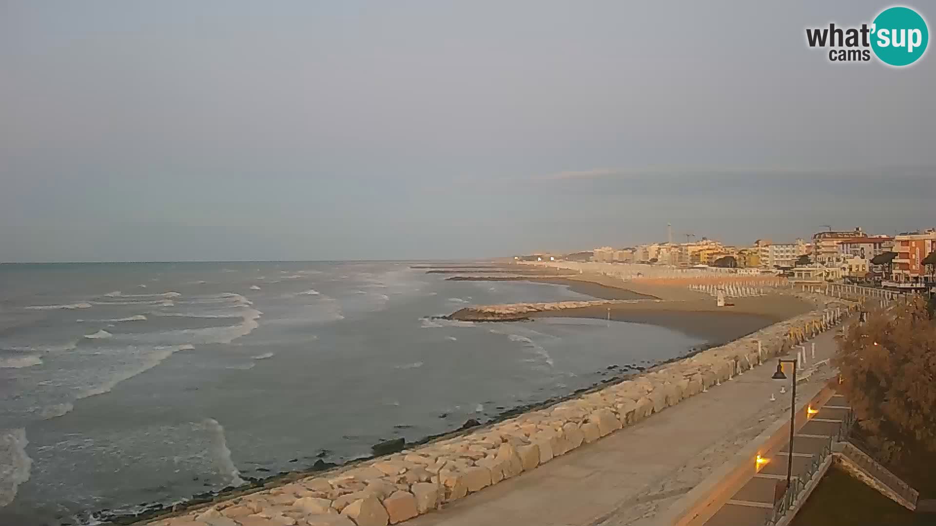 Webcam Caorle Ponente – Vue depuis les Marinai di Caorle
