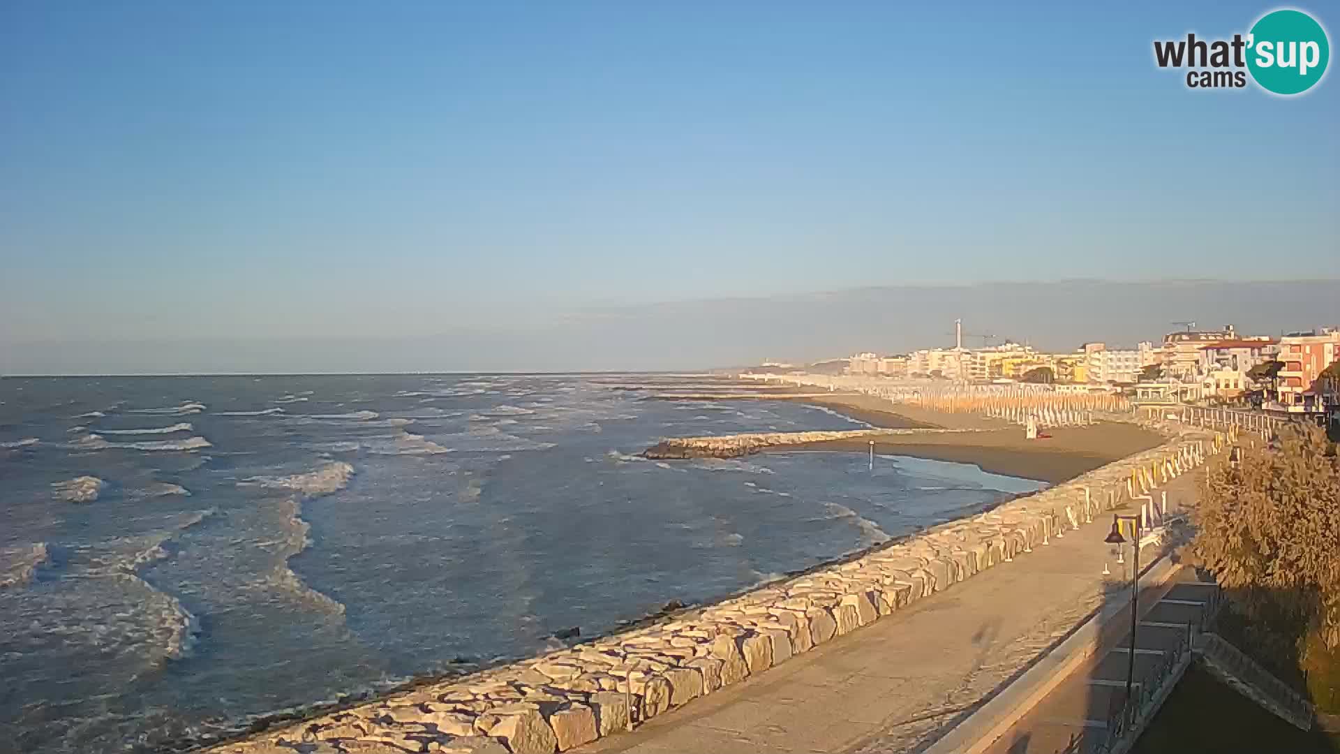 Webcam Caorle Ponente – Blick von Marinai di Caorle