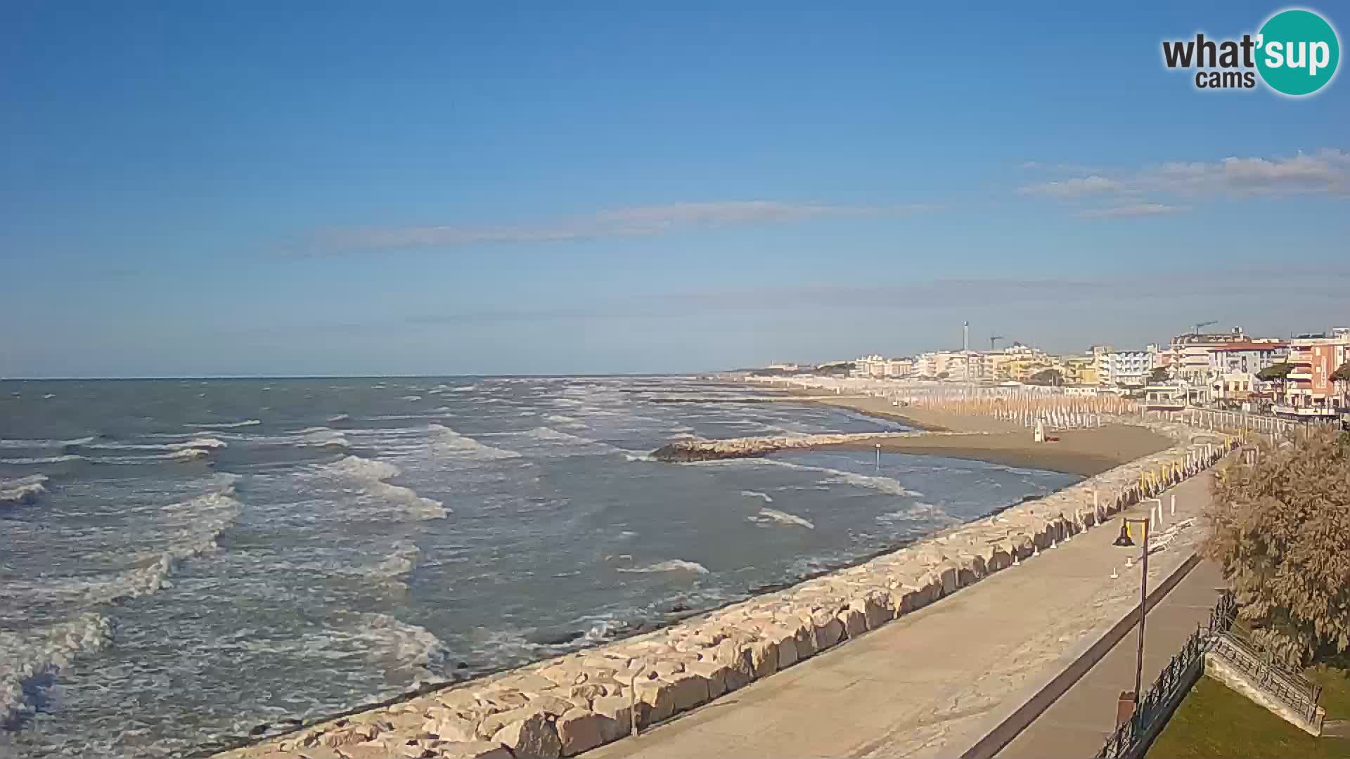 Webcam Caorle Ponente – Blick von Marinai di Caorle