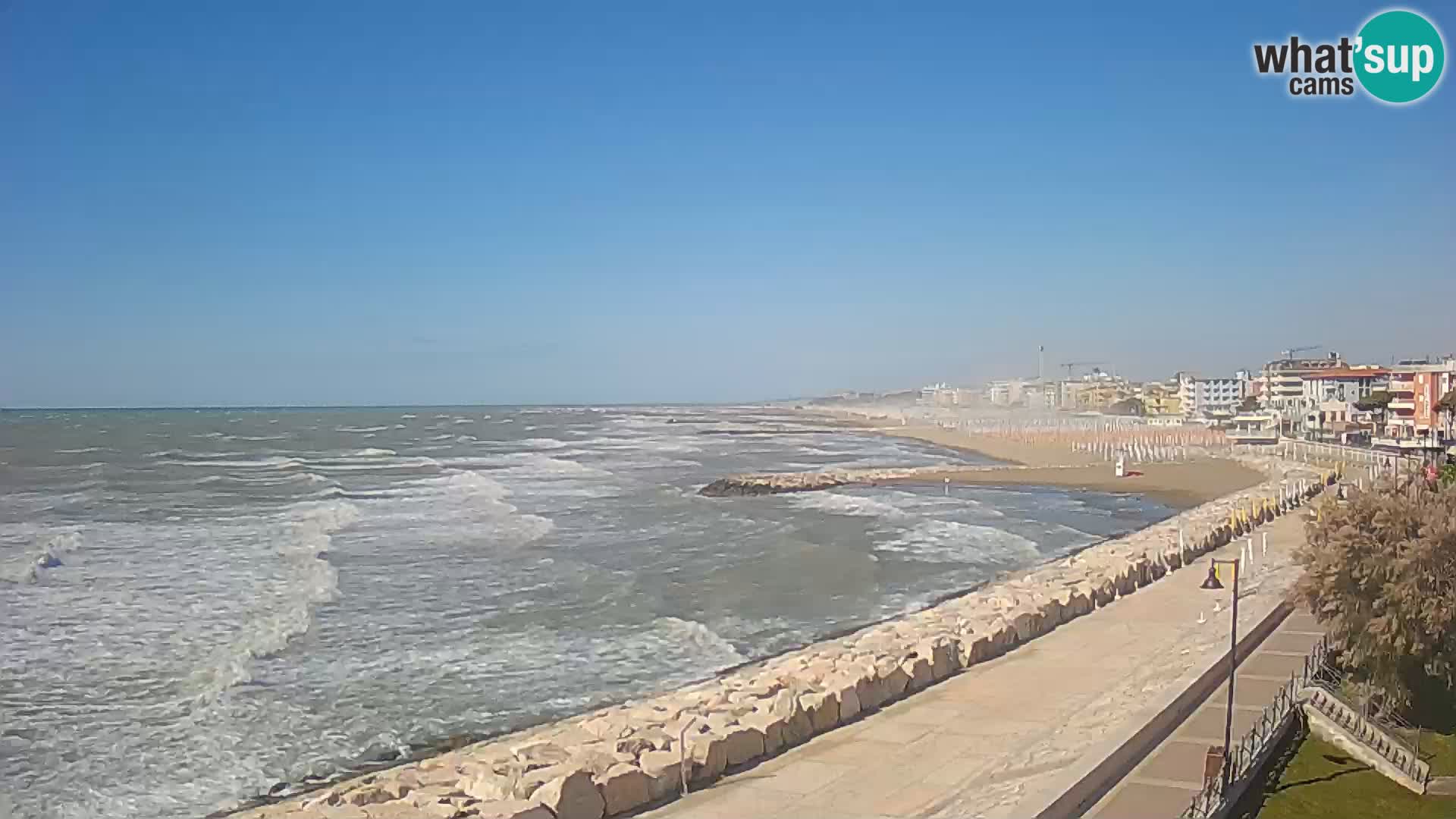 Webcam Caorle Ponente – Blick von Marinai di Caorle