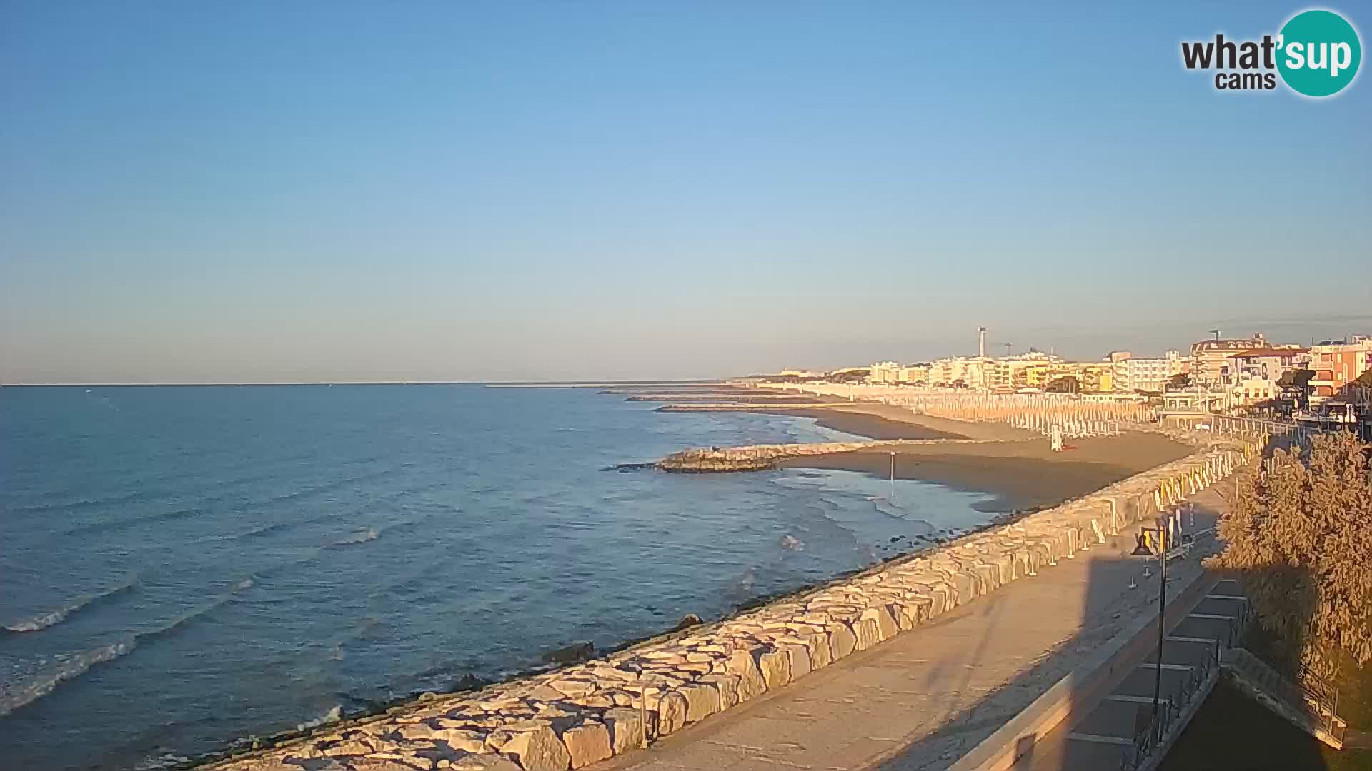 Webcam Caorle Ponente – Vue depuis les Marinai di Caorle