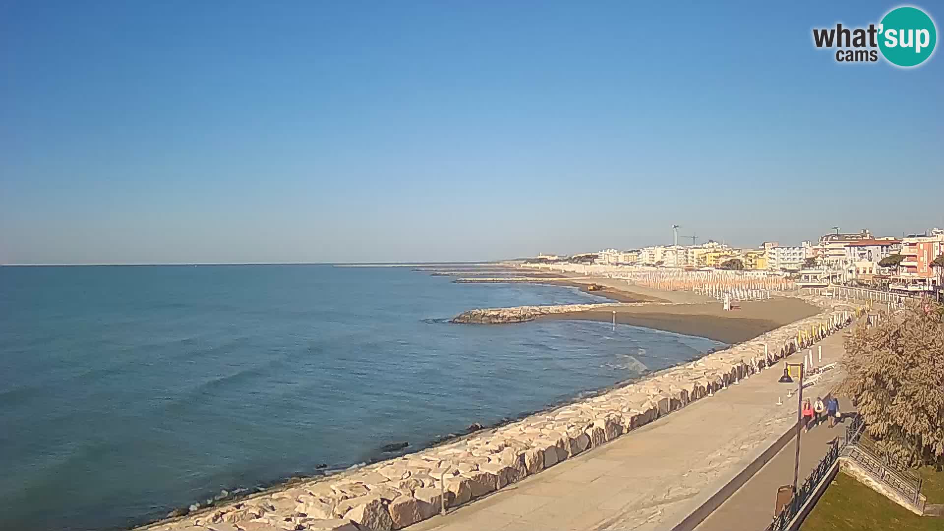 Webcam Caorle Ponente – Vue depuis les Marinai di Caorle