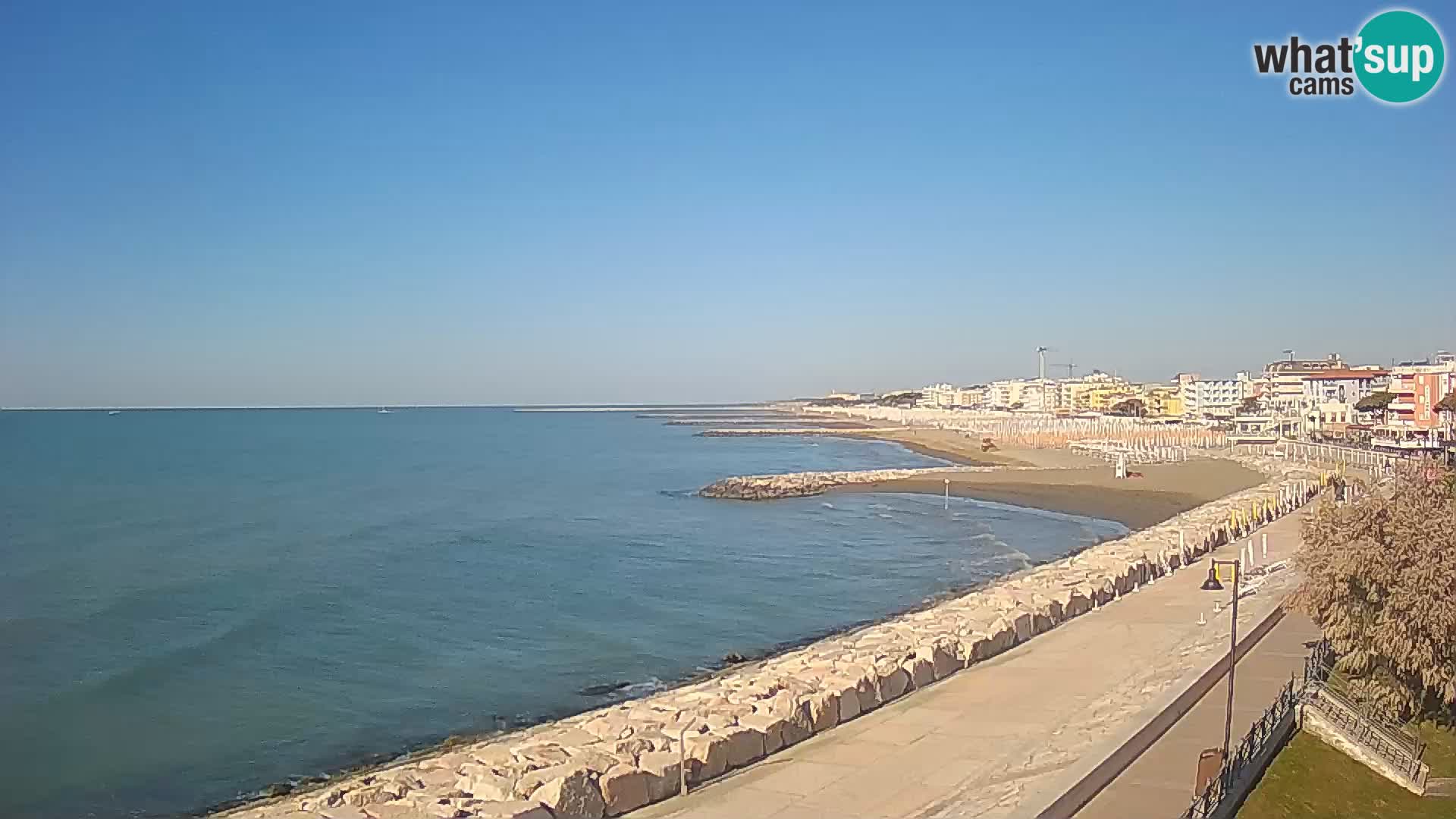 Webcam Caorle Ponente – Vue depuis les Marinai di Caorle
