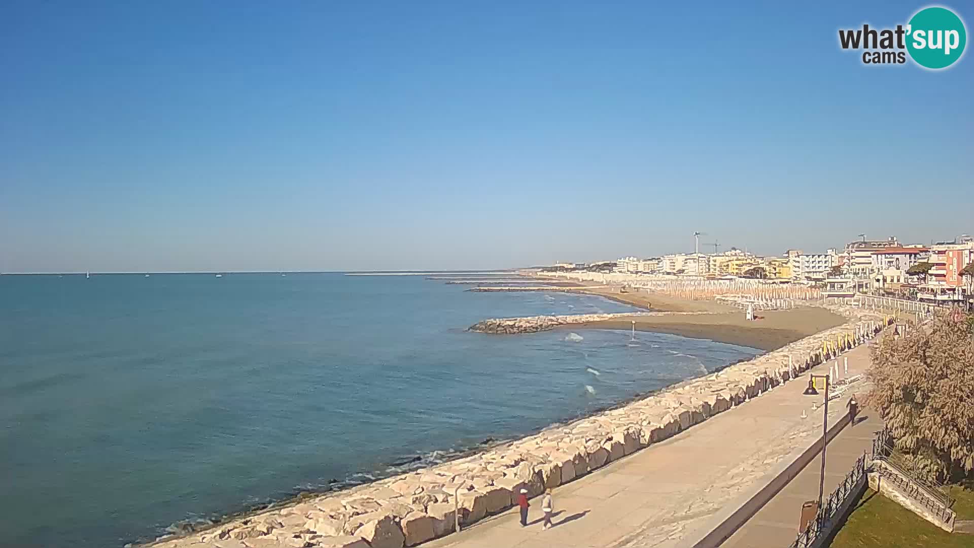 Webcam Caorle Ponente – Vue depuis les Marinai di Caorle