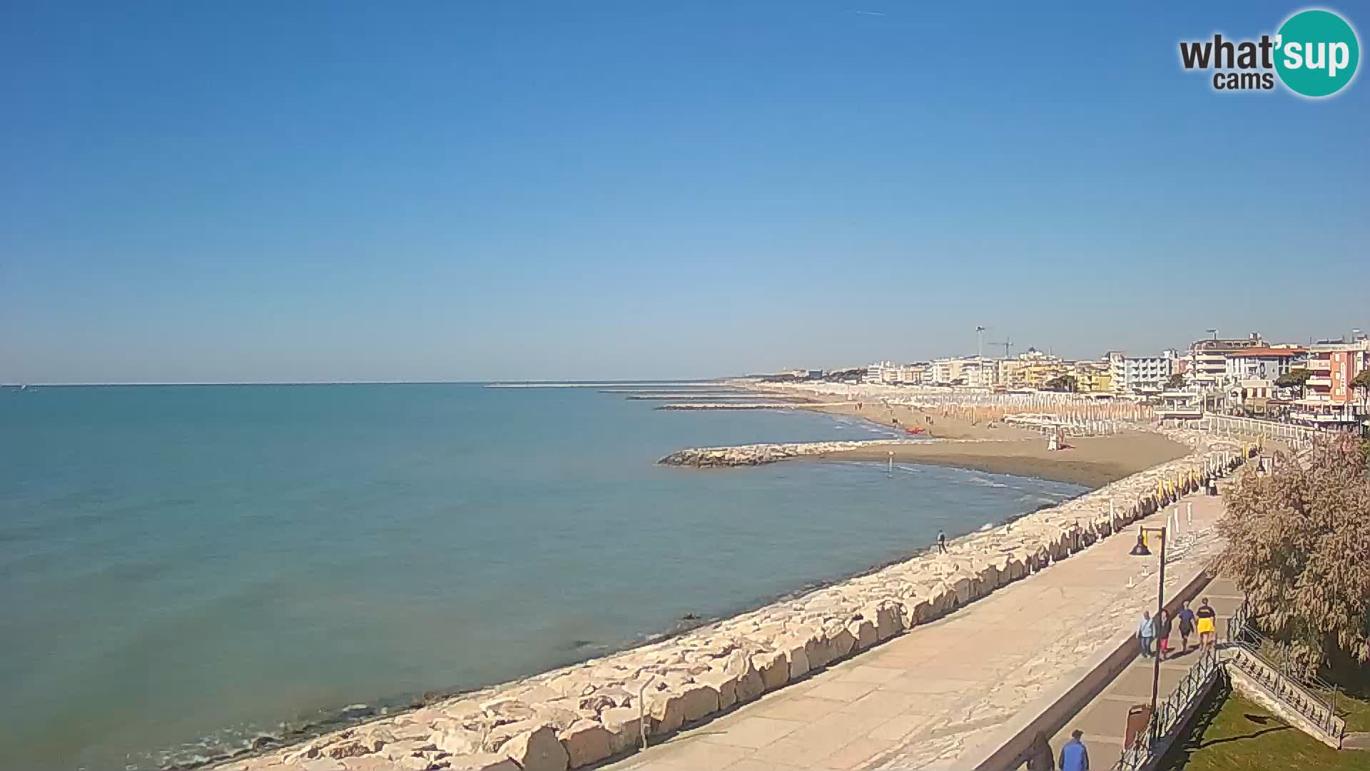 Webcam Caorle Ponente – Vue depuis les Marinai di Caorle