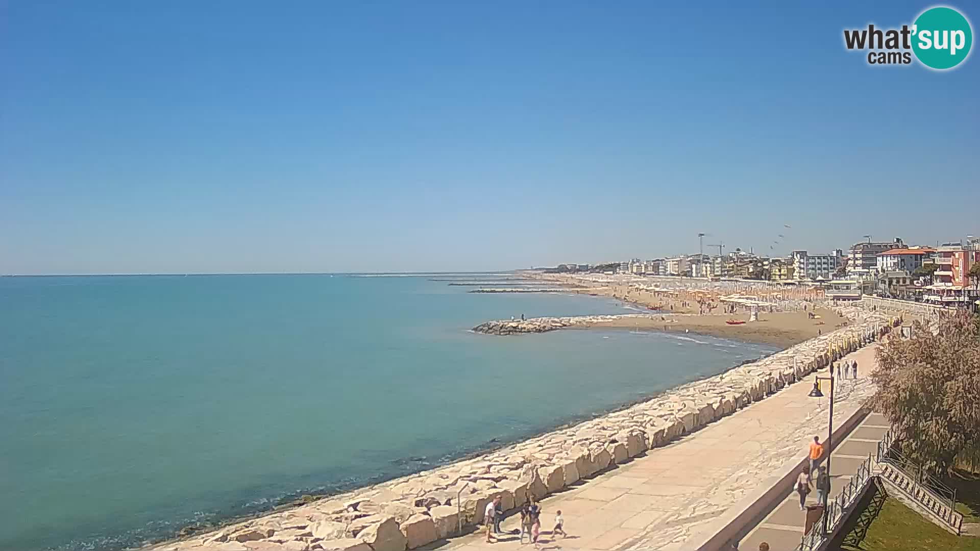 Webcam Caorle Ponente – Blick von Marinai di Caorle