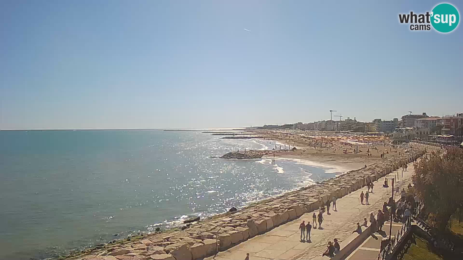Webcam Caorle Ponente – Blick von Marinai di Caorle