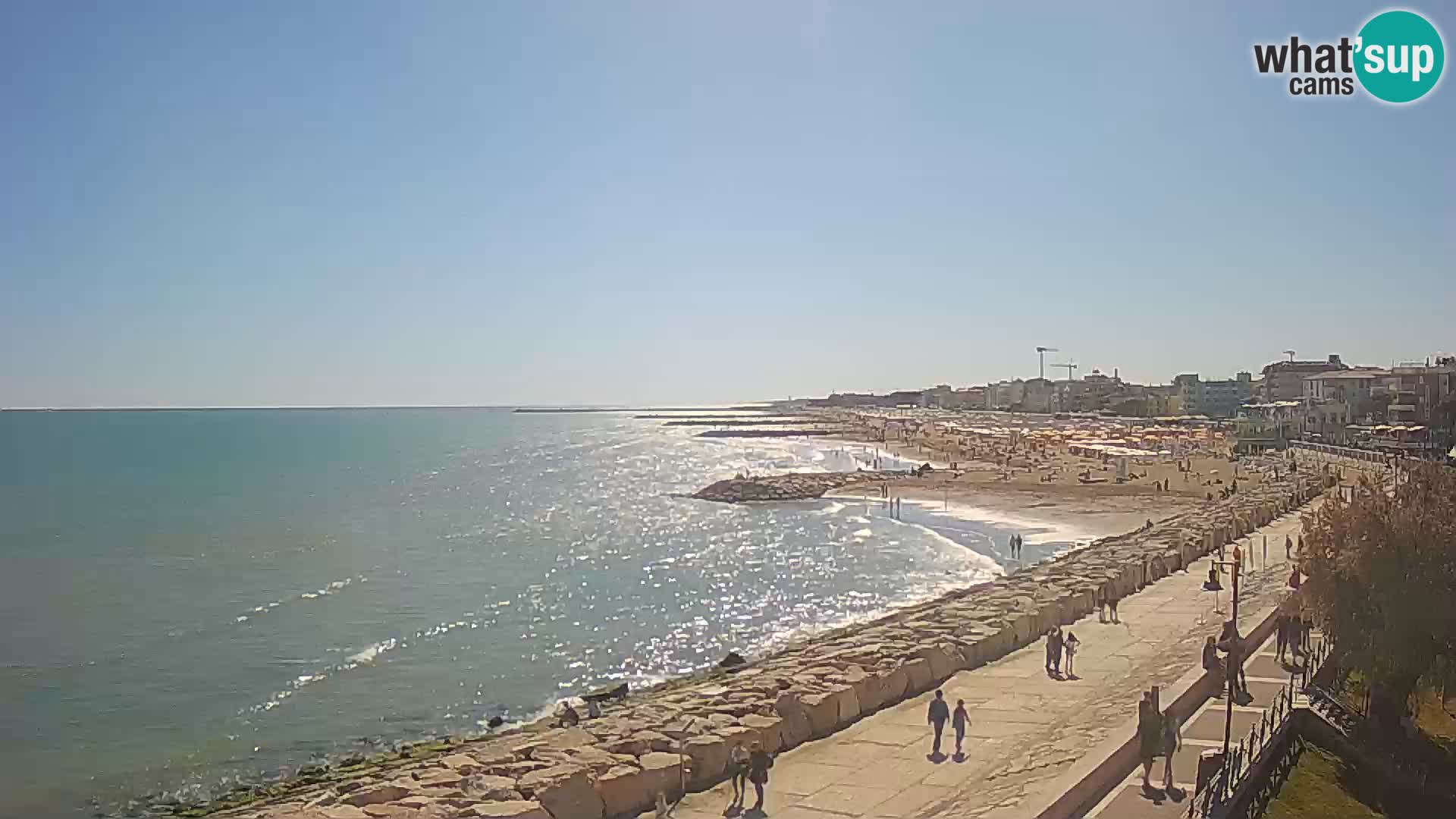 Webcam Caorle Ponente – Vue depuis les Marinai di Caorle