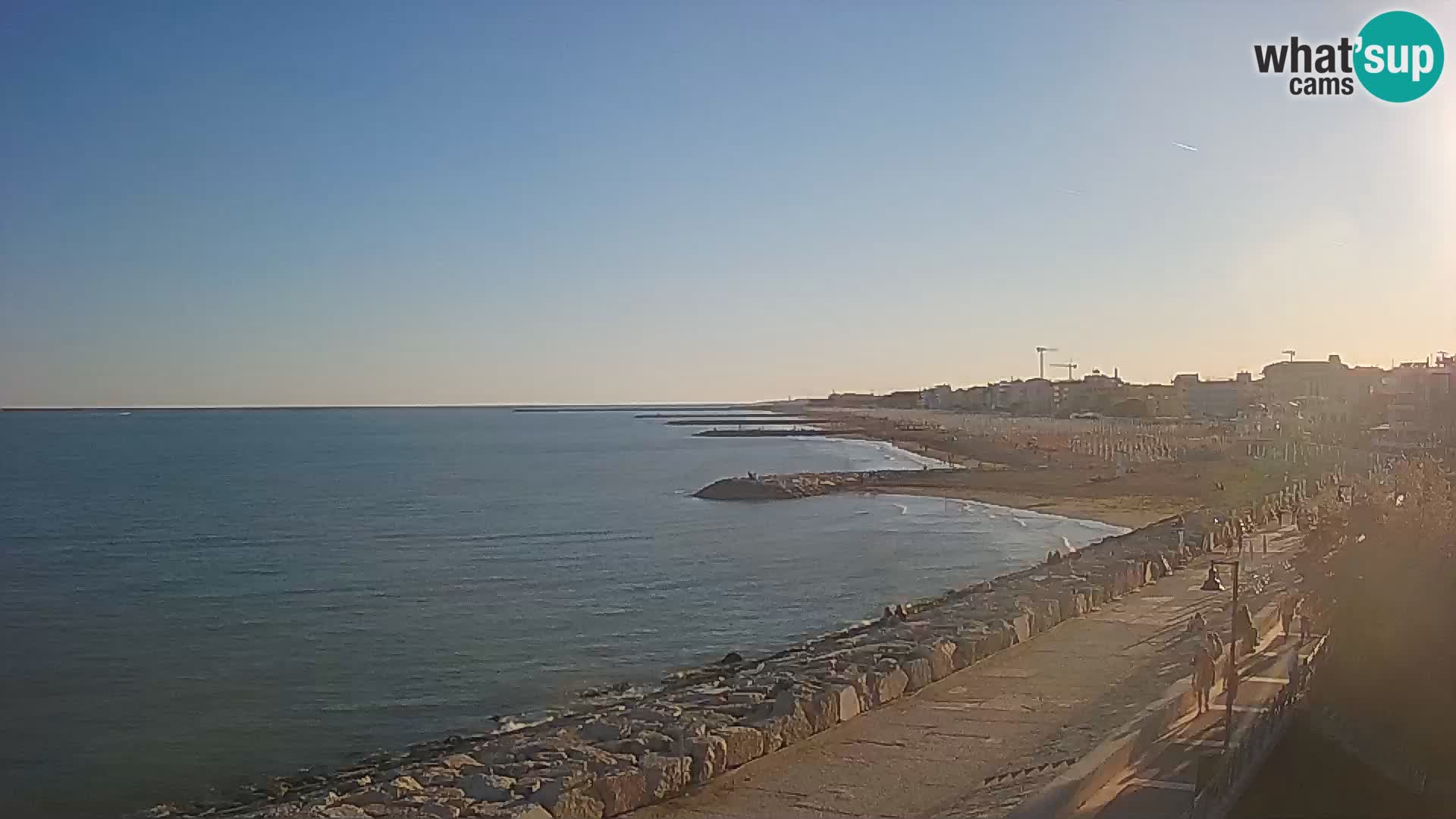 Webcam Caorle Ponente – Blick von Marinai di Caorle