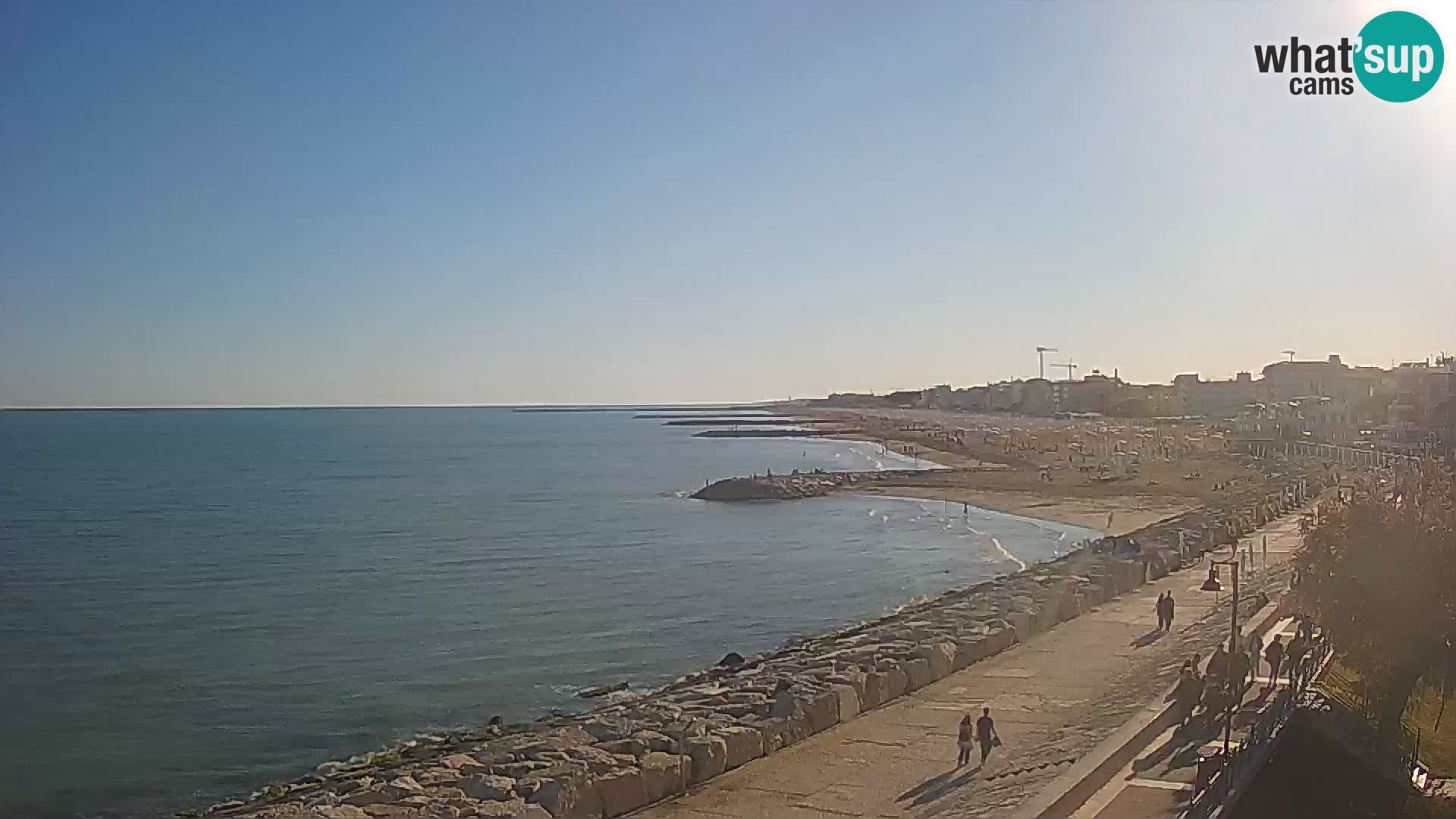 Webcam Caorle Ponente – Vue depuis les Marinai di Caorle