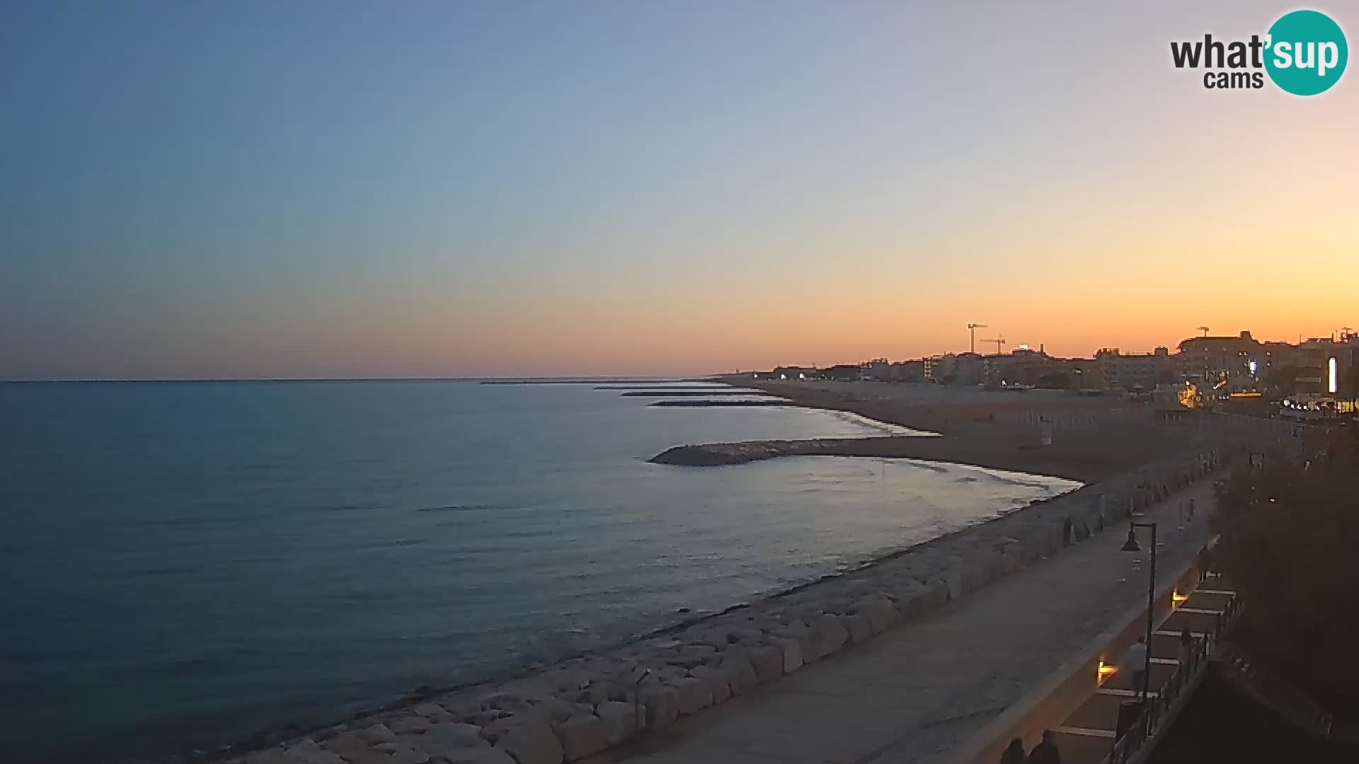 Webcam Caorle Ponente – Blick von Marinai di Caorle