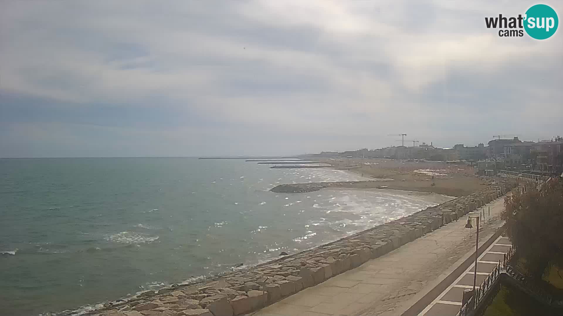 Webcam Caorle Ponente – Blick von Marinai di Caorle