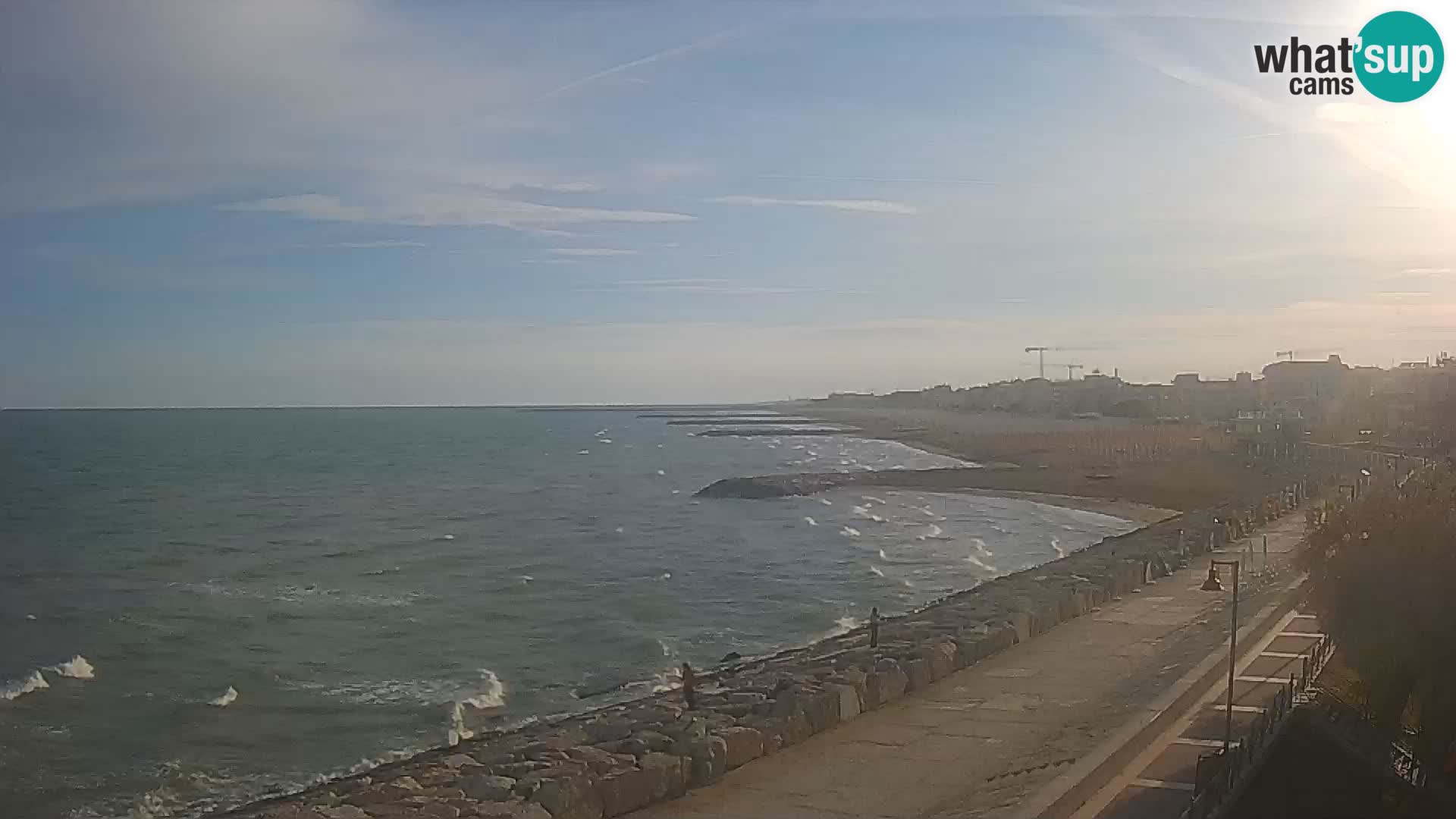 Webcam Caorle Ponente – Vue depuis les Marinai di Caorle