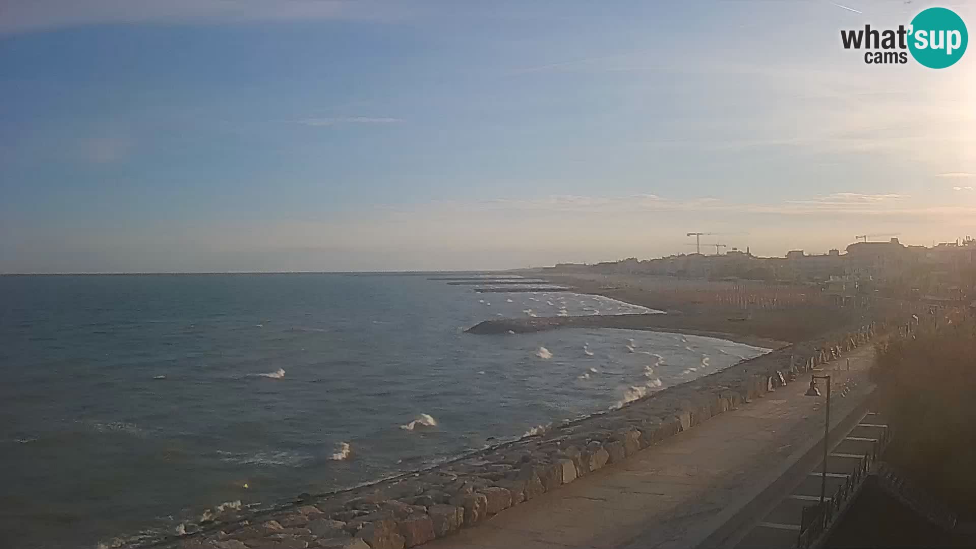 Webcam Caorle Ponente – Blick von Marinai di Caorle
