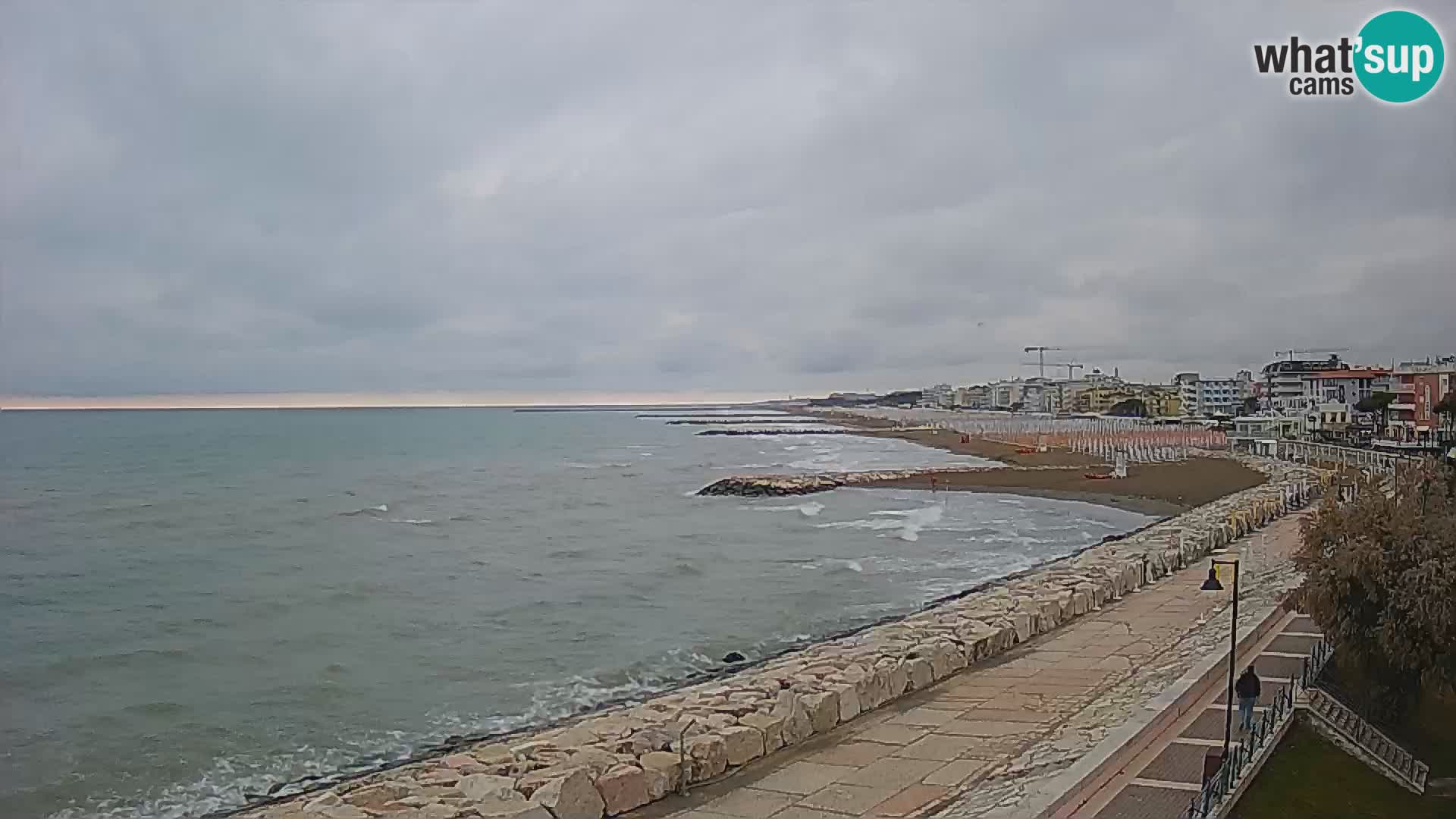 Webcam Caorle Ponente – Vue depuis les Marinai di Caorle