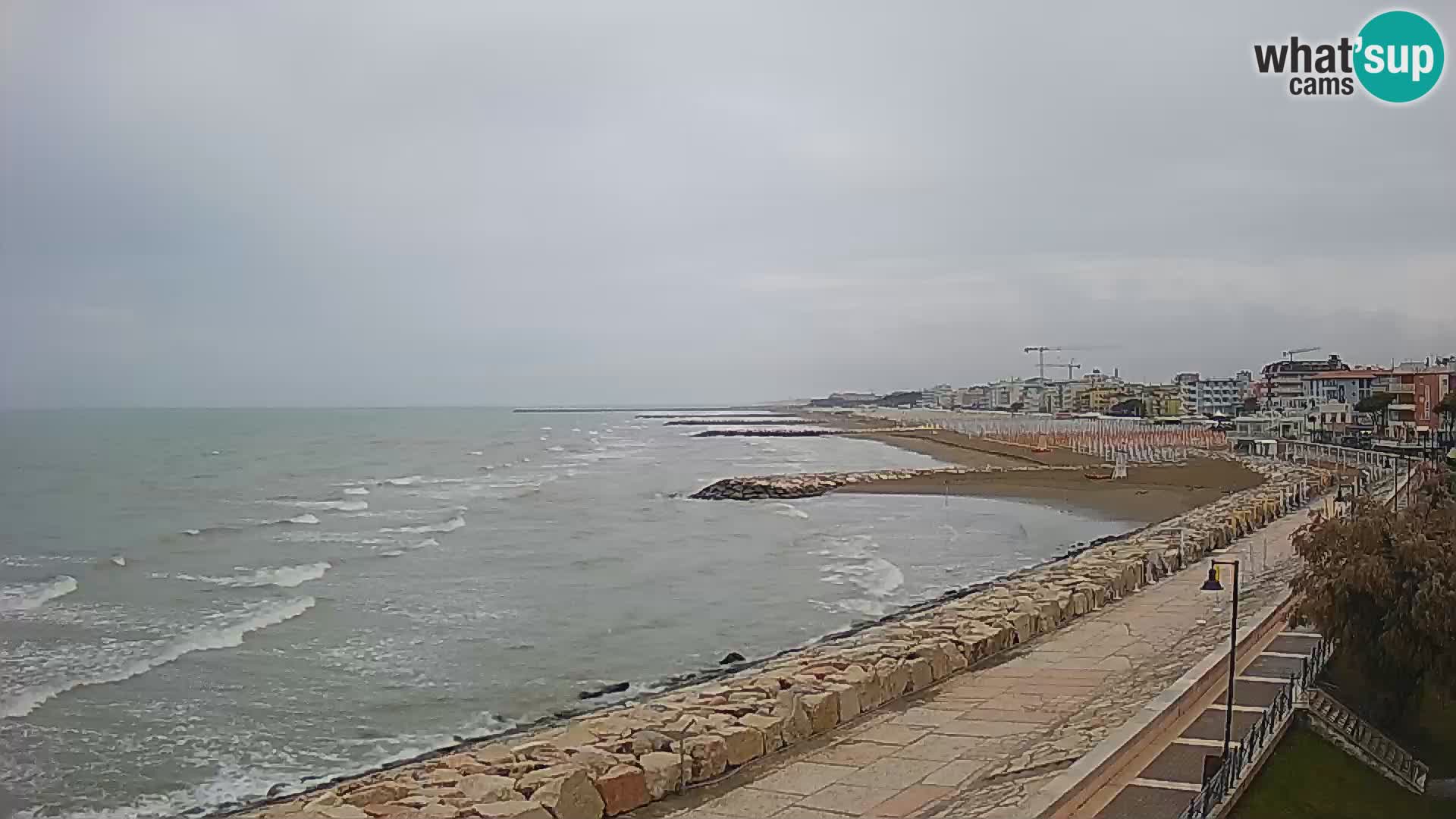 Webcam Caorle Ponente – Blick von Marinai di Caorle