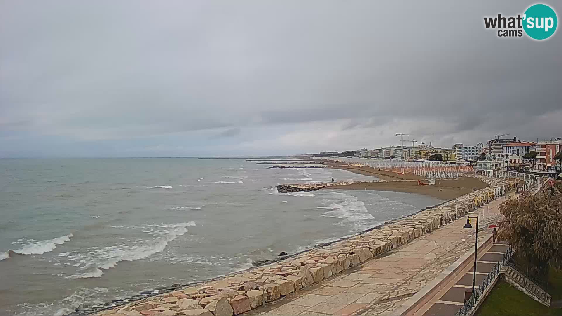 Webcam Caorle Ponente – Vue depuis les Marinai di Caorle