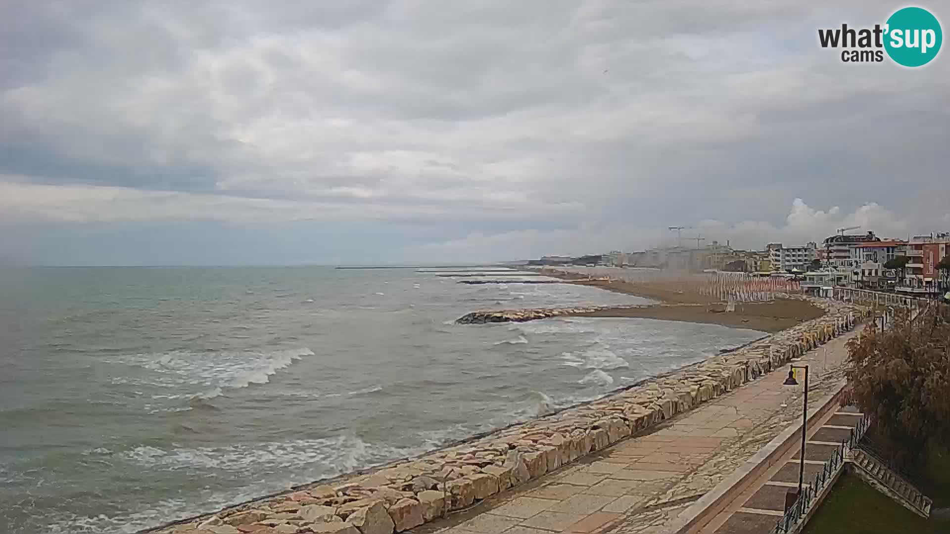 Webcam Caorle Ponente – Blick von Marinai di Caorle