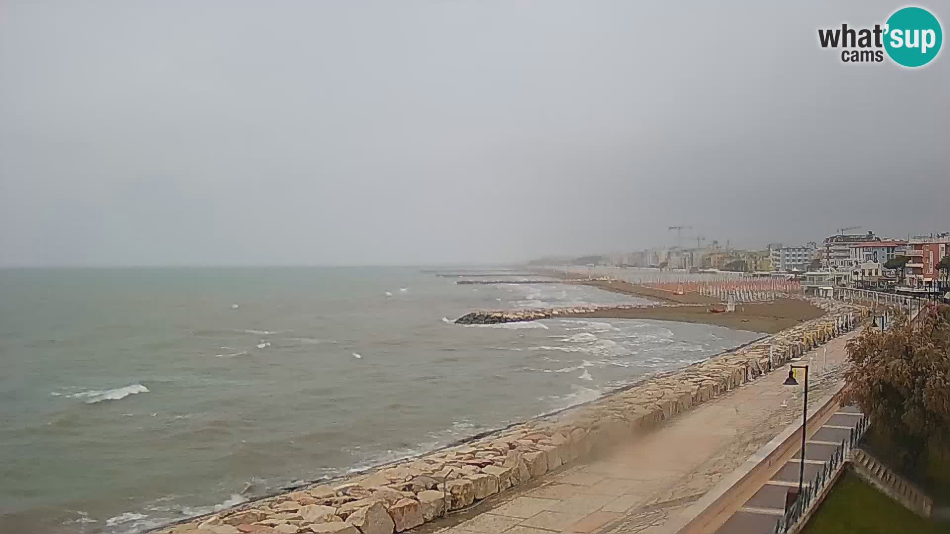 Webcam Caorle Ponente – Vue depuis les Marinai di Caorle