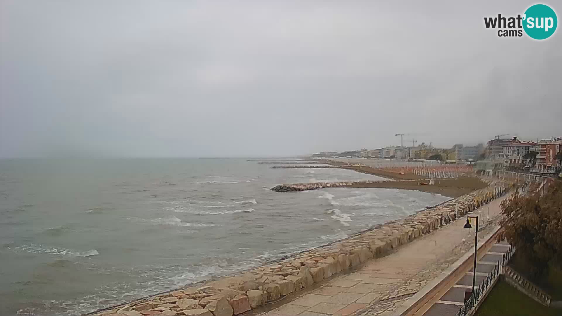 Webcam Caorle Ponente – Vue depuis les Marinai di Caorle