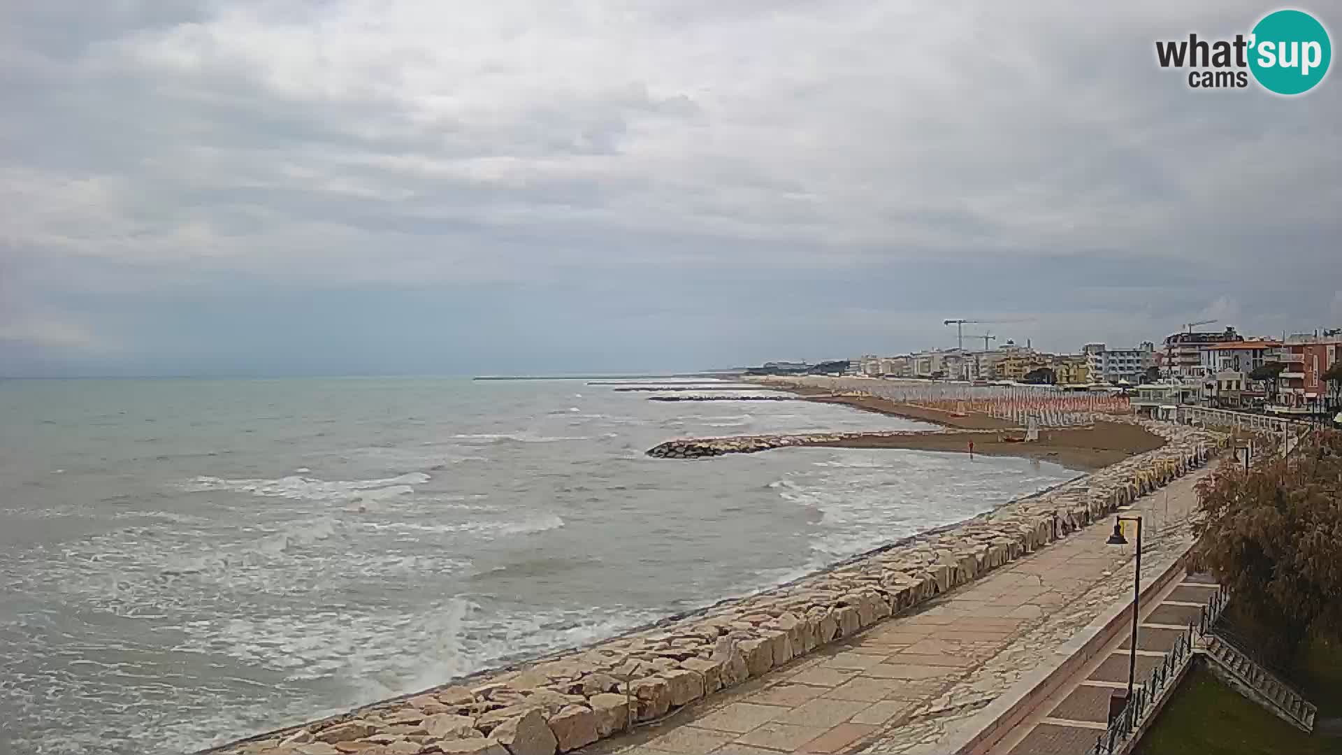 Webcam Caorle Ponente – Vue depuis les Marinai di Caorle
