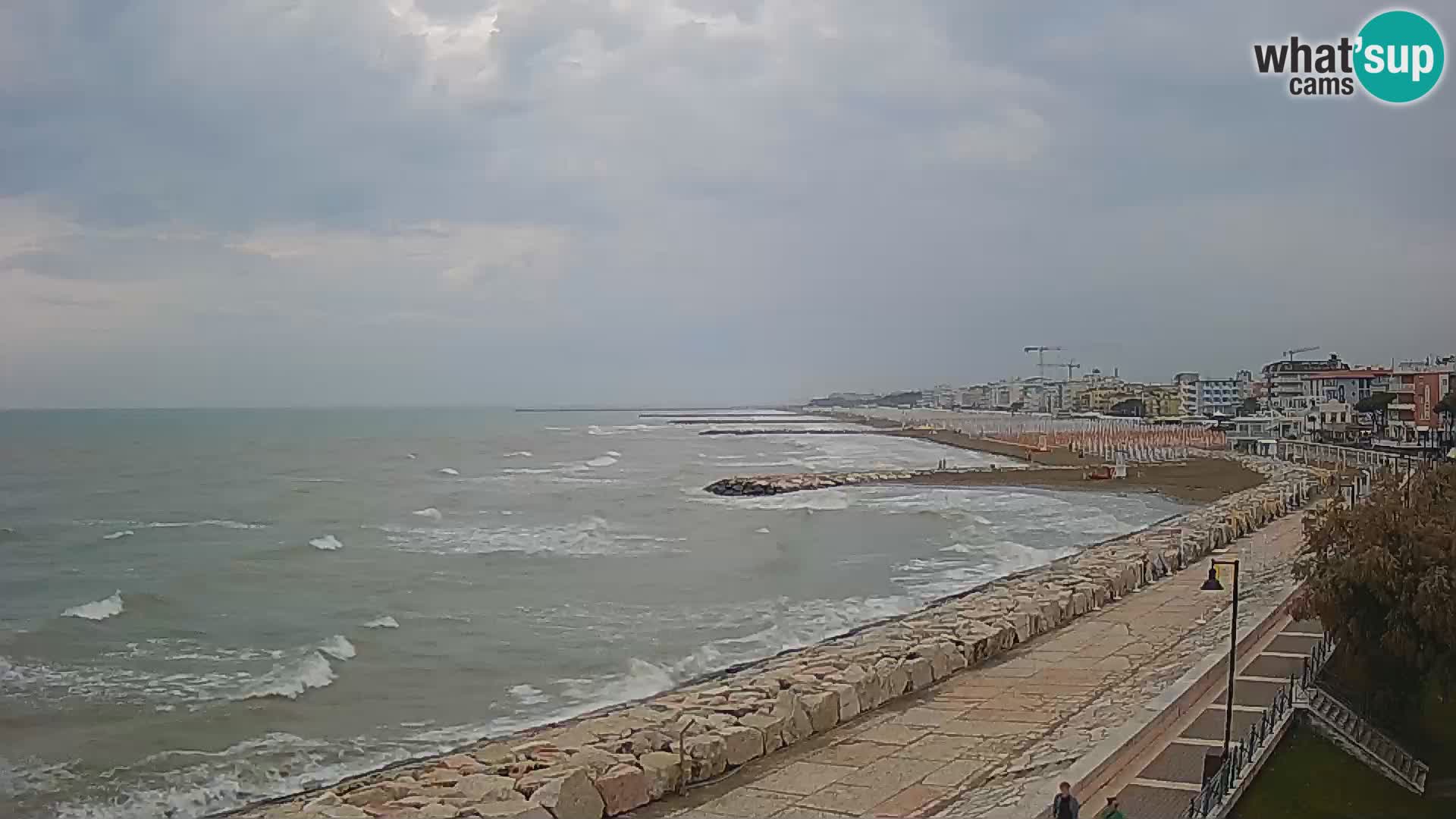Webcam Caorle Ponente – Vue depuis les Marinai di Caorle