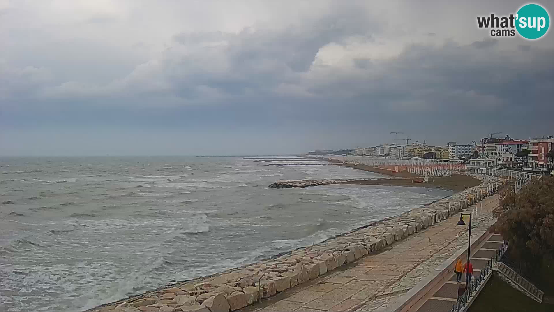 Webcam Caorle Ponente – Vue depuis les Marinai di Caorle