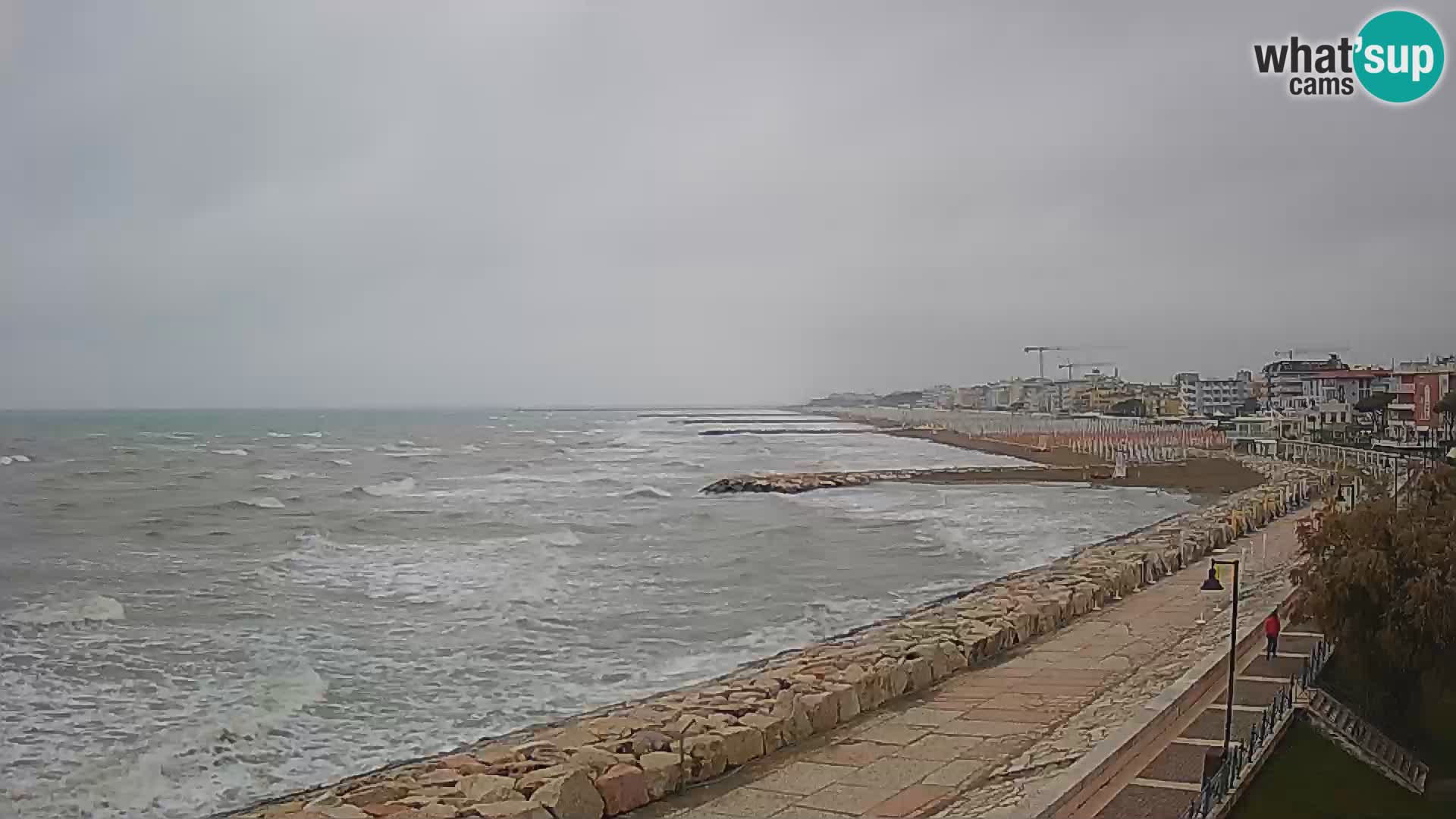 Webcam Caorle Ponente – Vue depuis les Marinai di Caorle