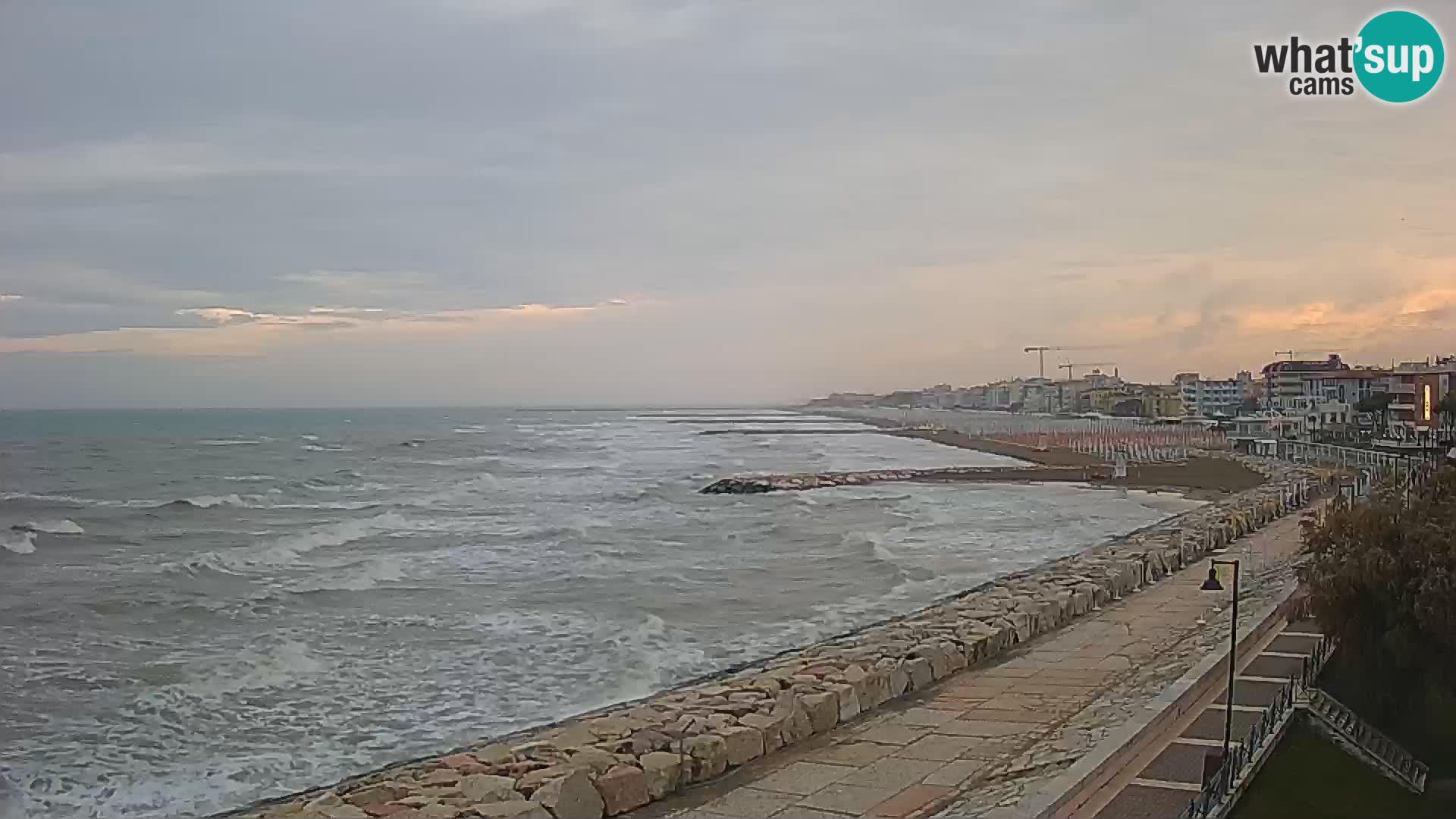 Webcam Caorle Ponente – Vue depuis les Marinai di Caorle