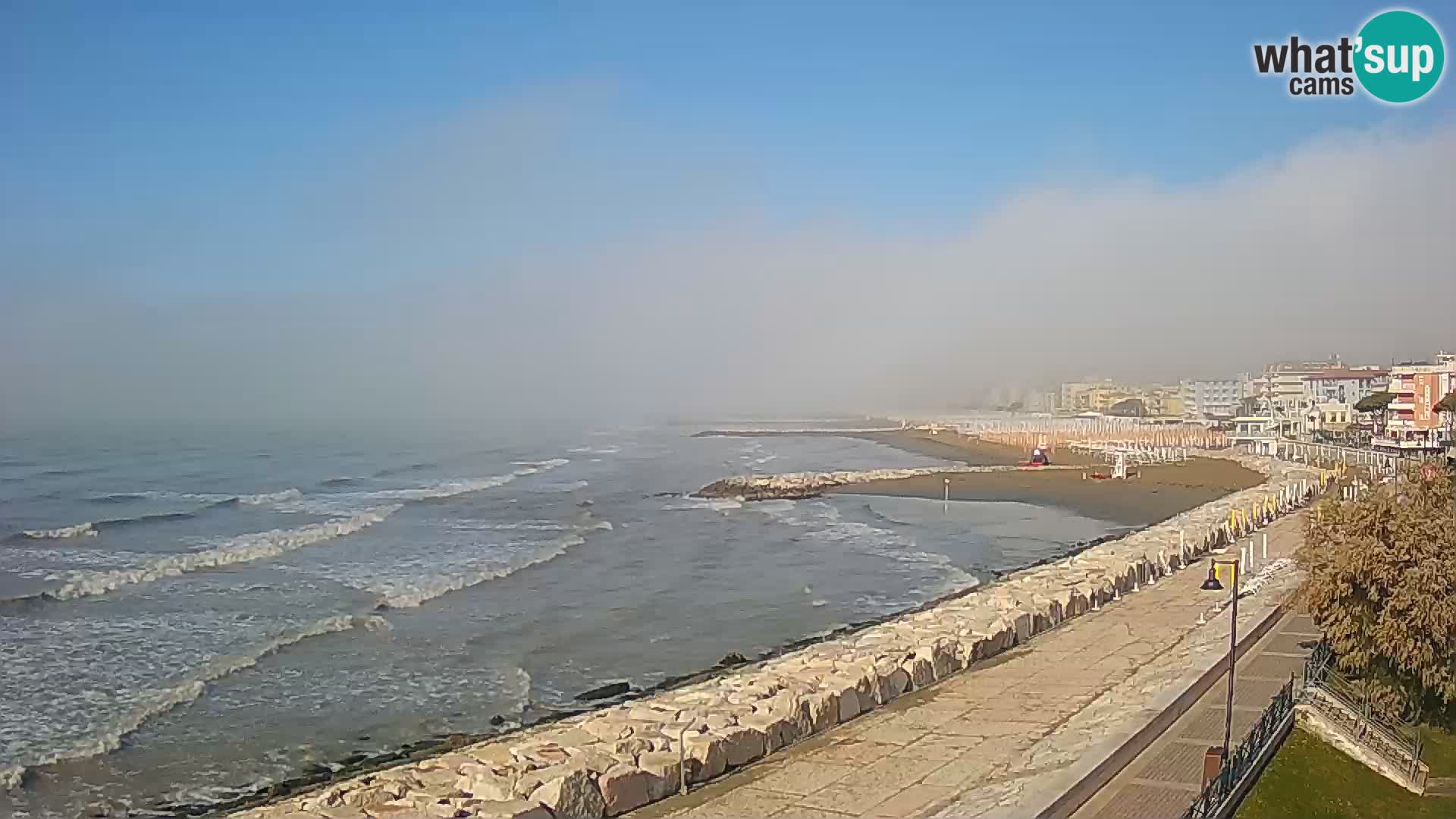 Webcam Caorle Ponente – Blick von Marinai di Caorle
