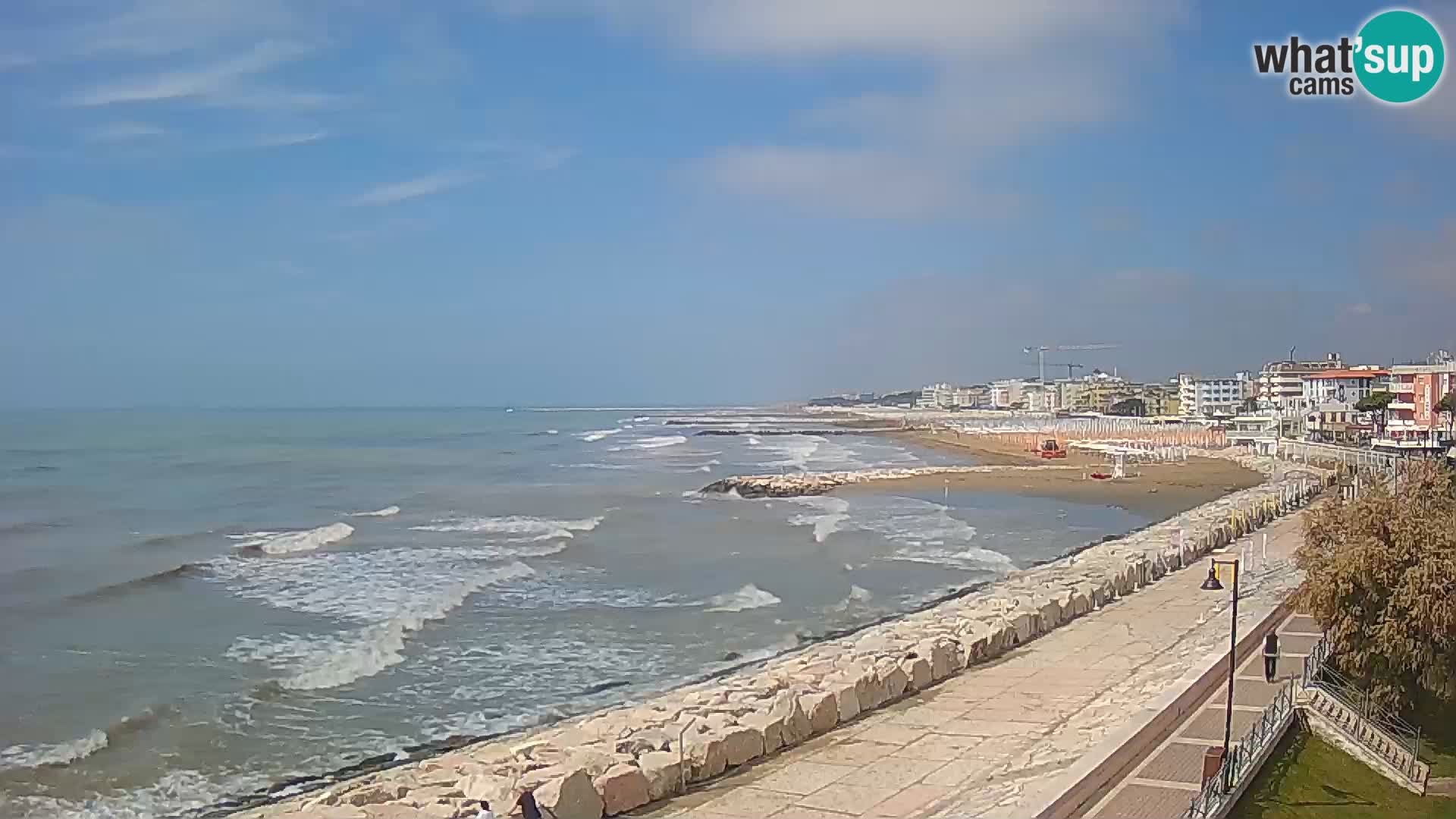 Webcam Caorle Ponente – Blick von Marinai di Caorle