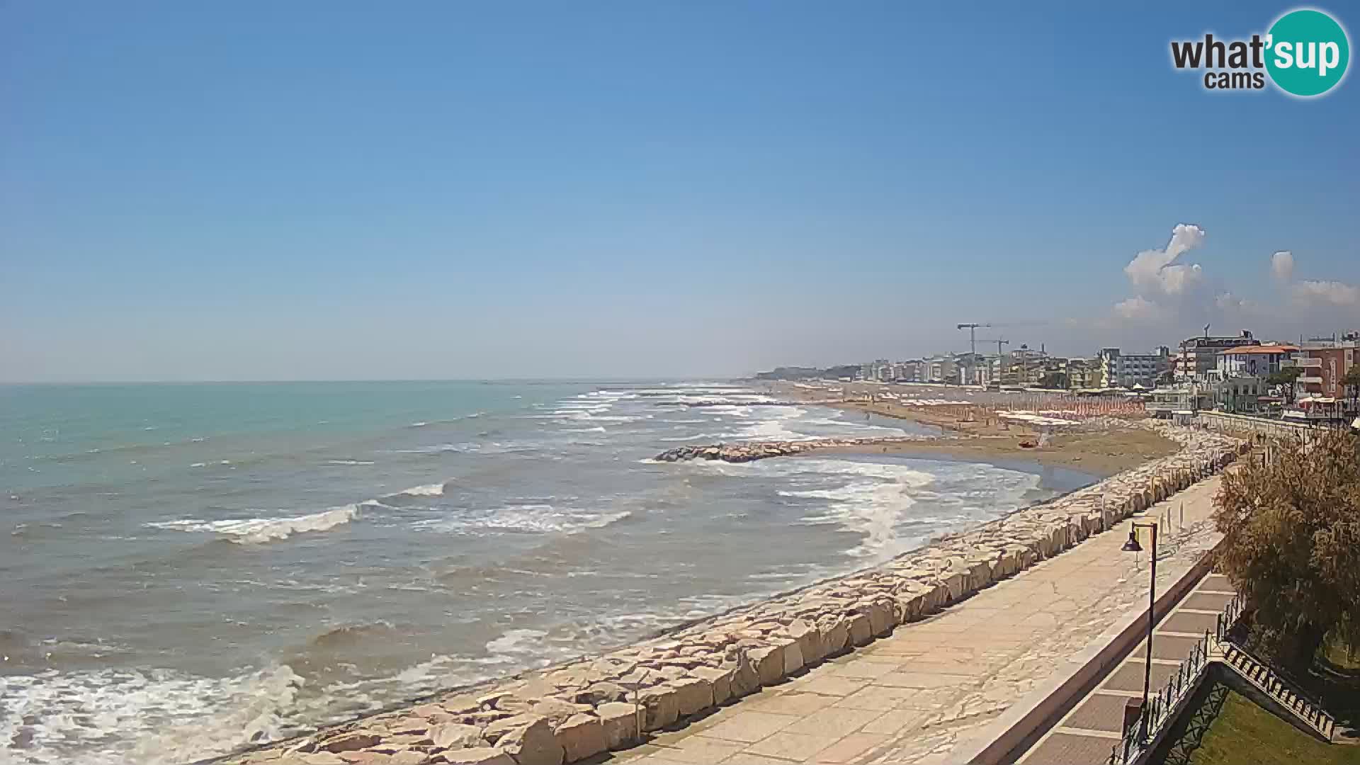 Webcam Caorle Ponente – Blick von Marinai di Caorle