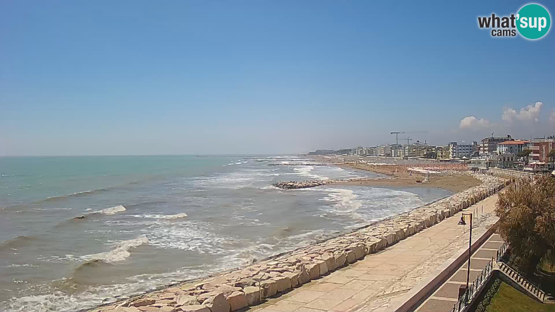 Webcam Caorle Ponente – Vue depuis les Marinai di Caorle