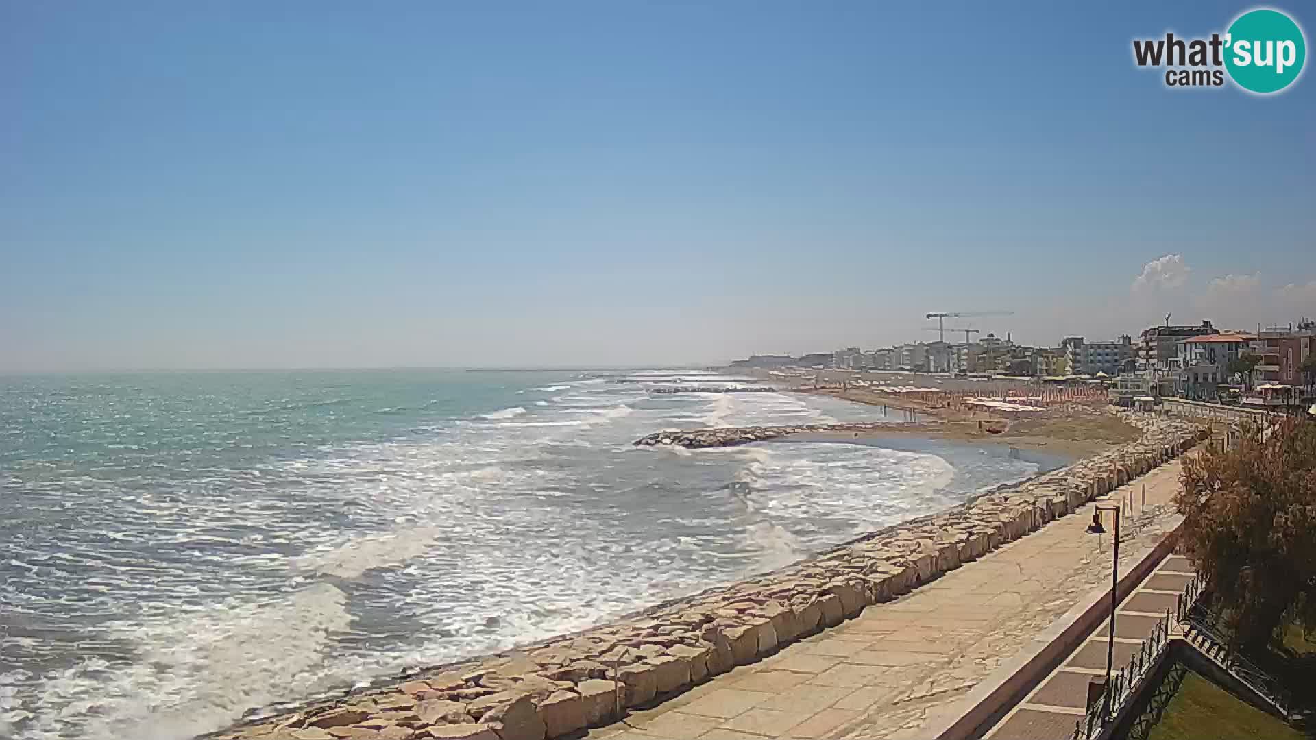 Webcam Caorle Ponente – Vue depuis les Marinai di Caorle