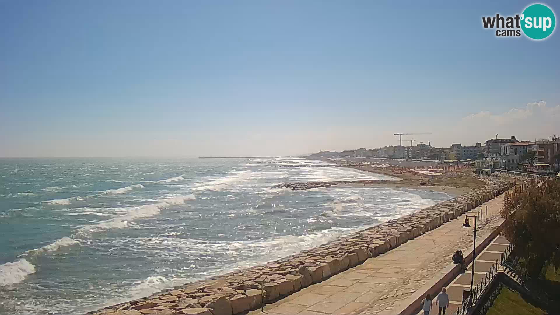 Webcam Caorle Ponente – Vue depuis les Marinai di Caorle