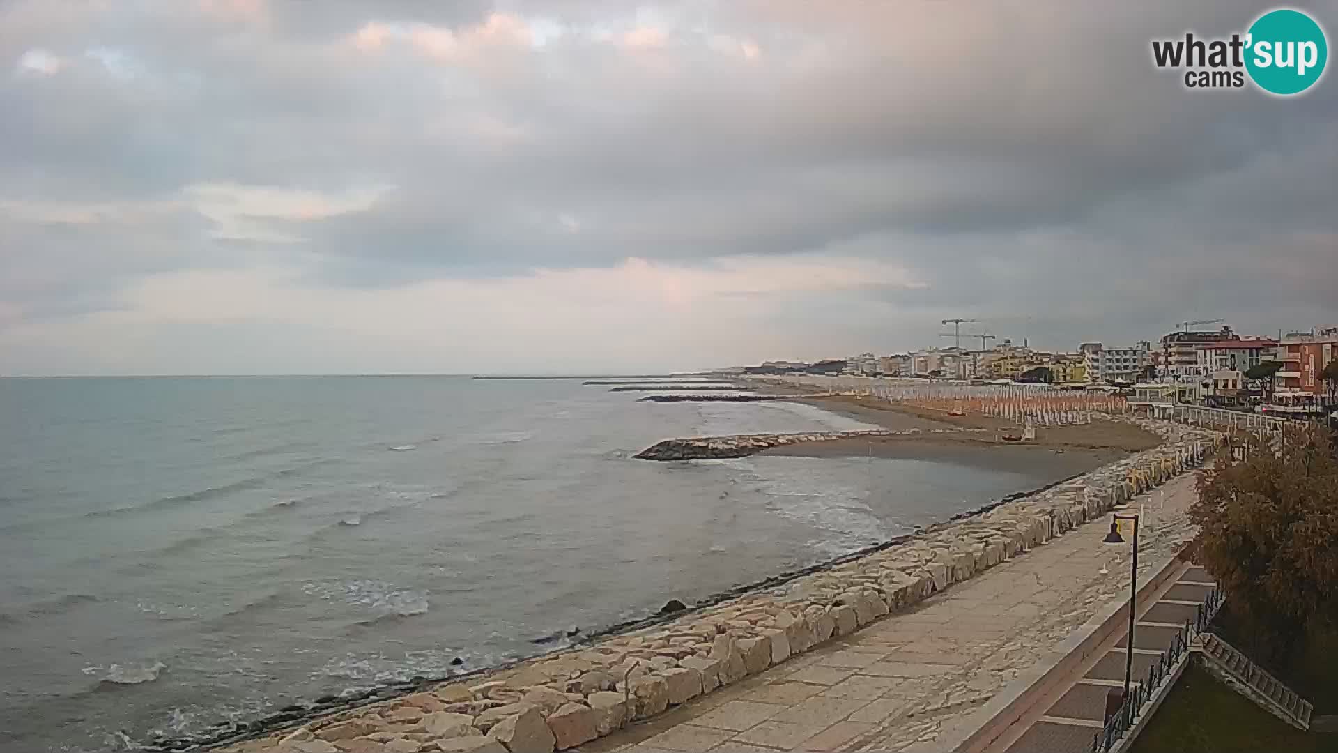 Webcam Caorle Ponente – Vue depuis les Marinai di Caorle