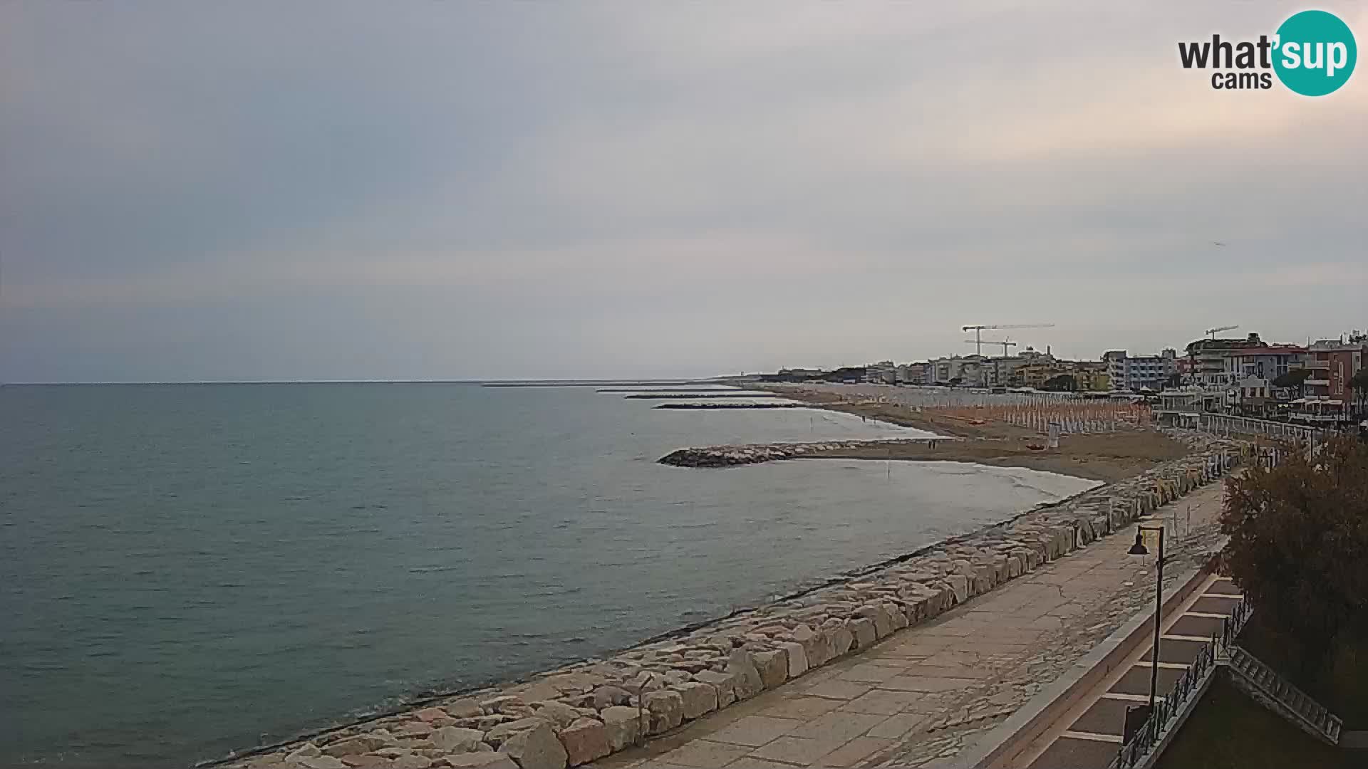 Webcam Caorle Ponente – Blick von Marinai di Caorle