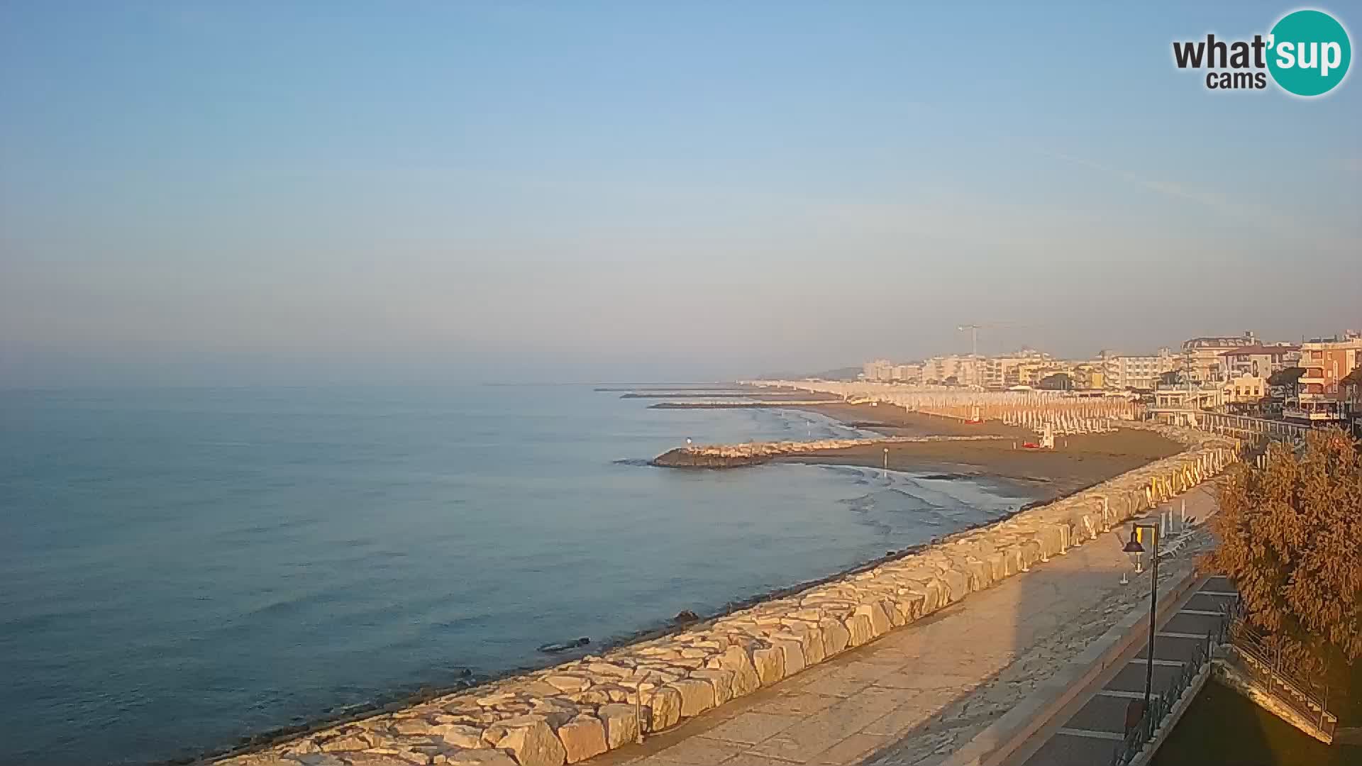 Webcam Caorle Ponente – Vue depuis les Marinai di Caorle