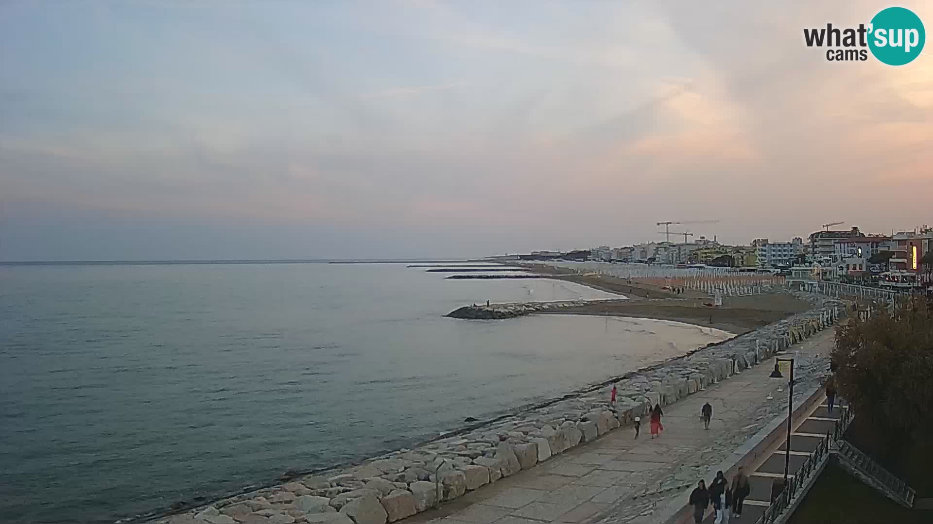 Webcam Caorle Ponente – Vue depuis les Marinai di Caorle