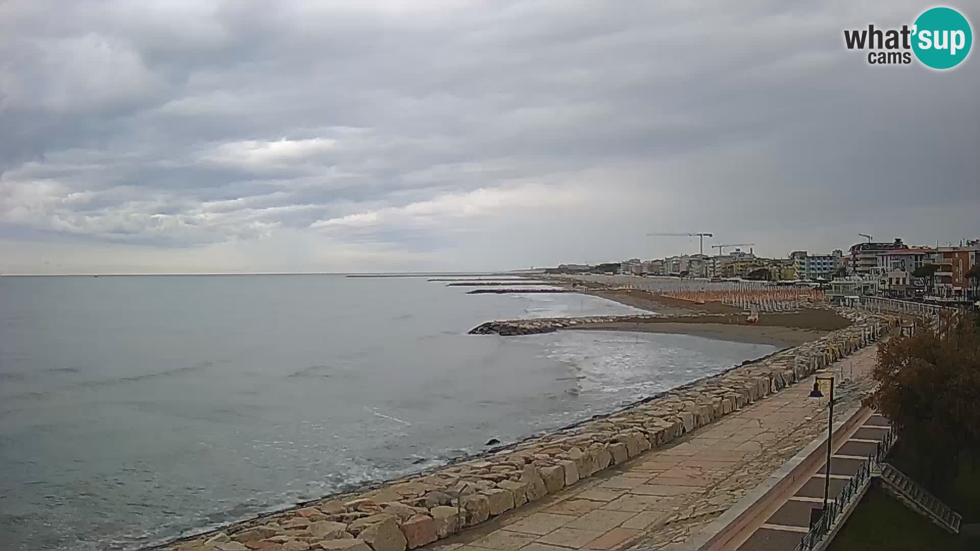 Webcam Caorle Ponente – Vue depuis les Marinai di Caorle