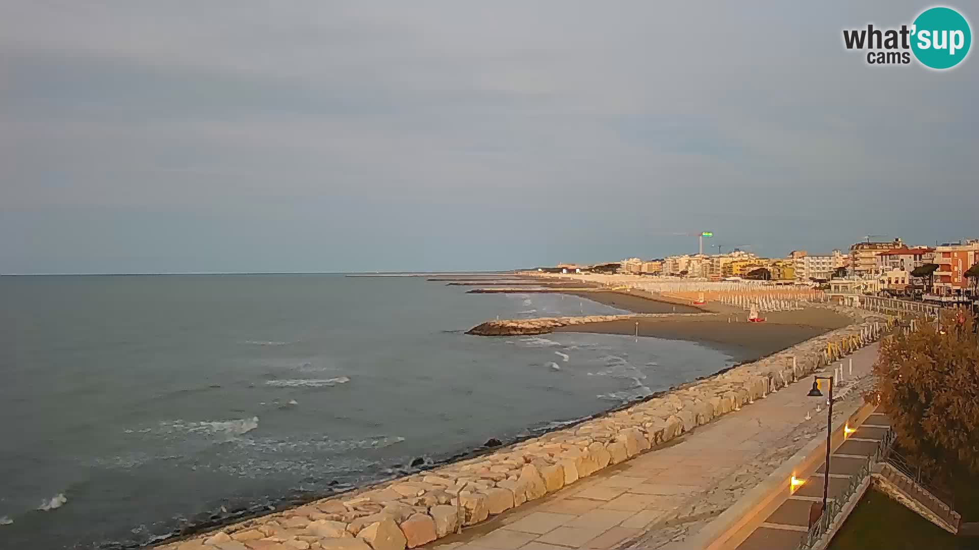 Webcam Caorle Ponente – Blick von Marinai di Caorle