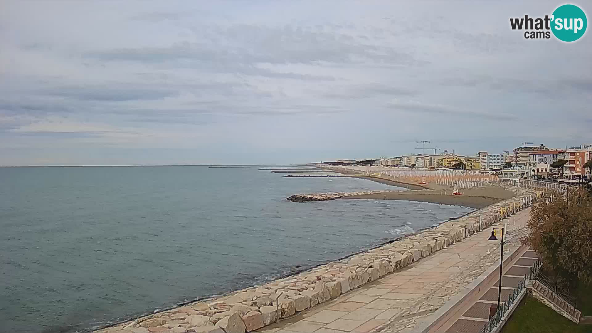 Webcam Caorle Ponente – Vue depuis les Marinai di Caorle