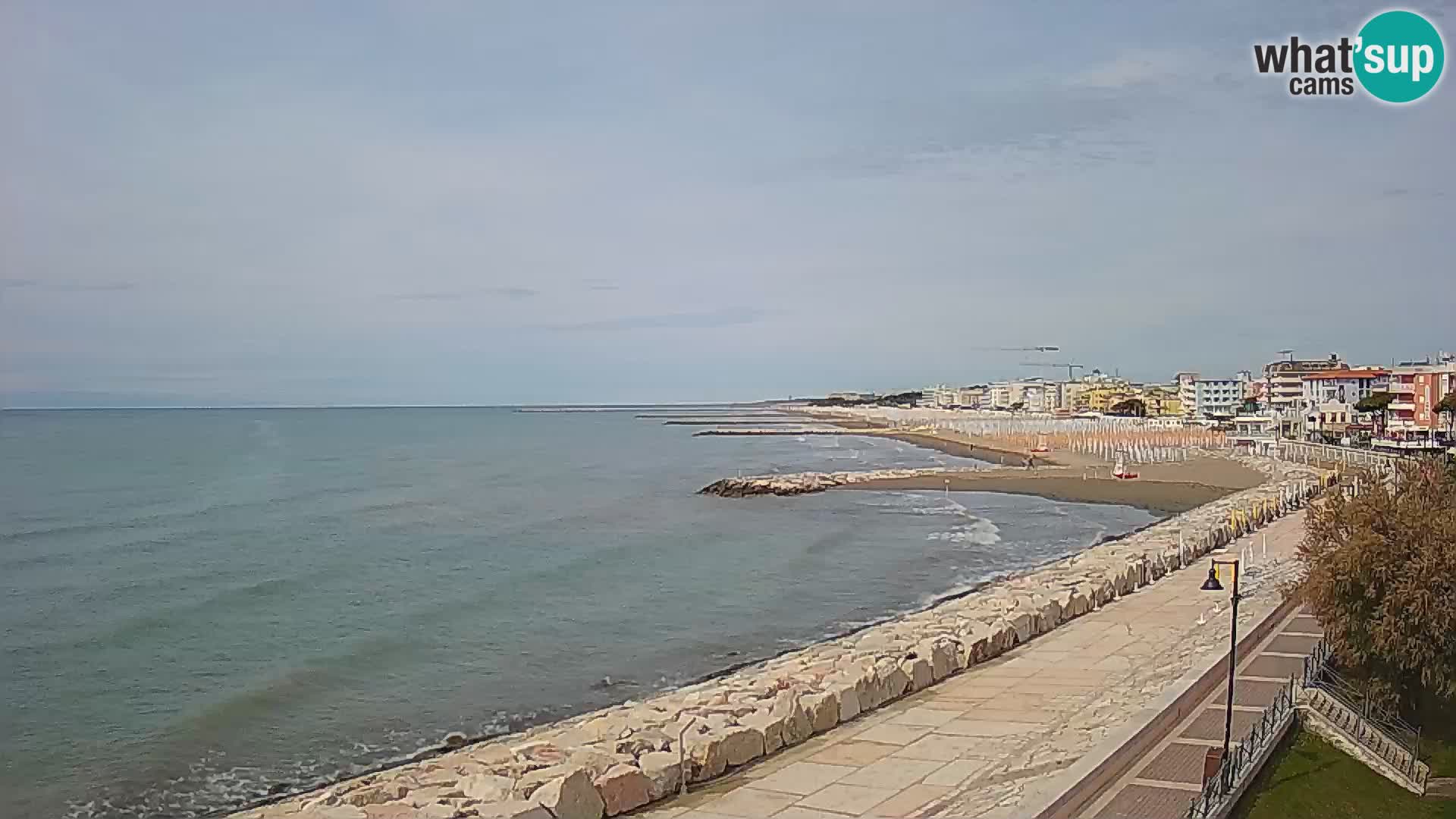 Webcam Caorle Ponente – Blick von Marinai di Caorle