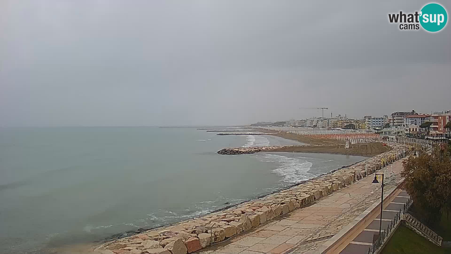 Webcam Caorle Ponente – Blick von Marinai di Caorle