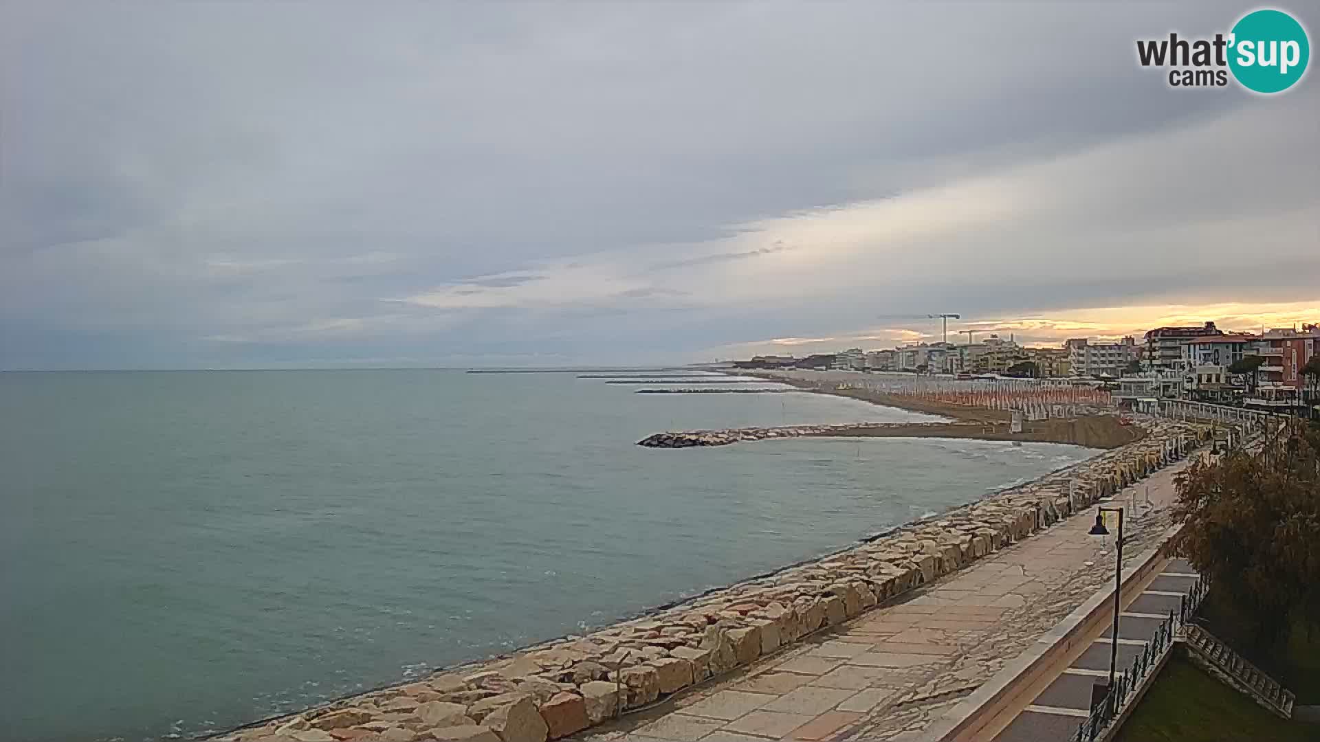 Webcam Caorle Ponente – Vue depuis les Marinai di Caorle